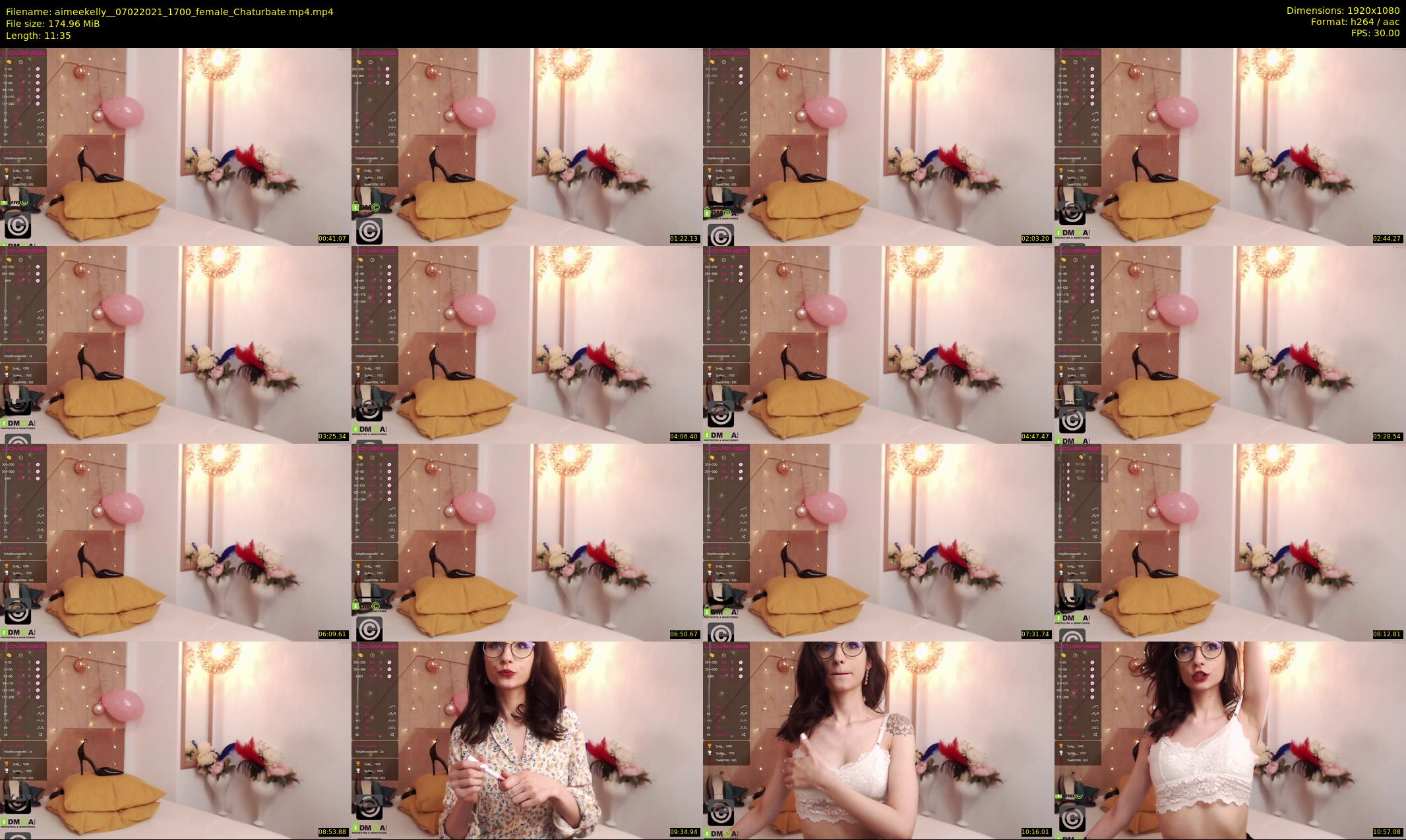 aimeekelly_ — 12 minute Chaturbate female cam show recording, 1080p, Feb 7, 2021