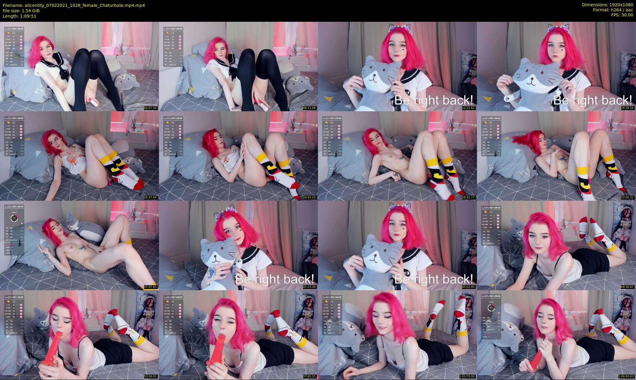 alicentity — 70 minute Chaturbate female cam show recording, 1080p, Feb 7, 2021