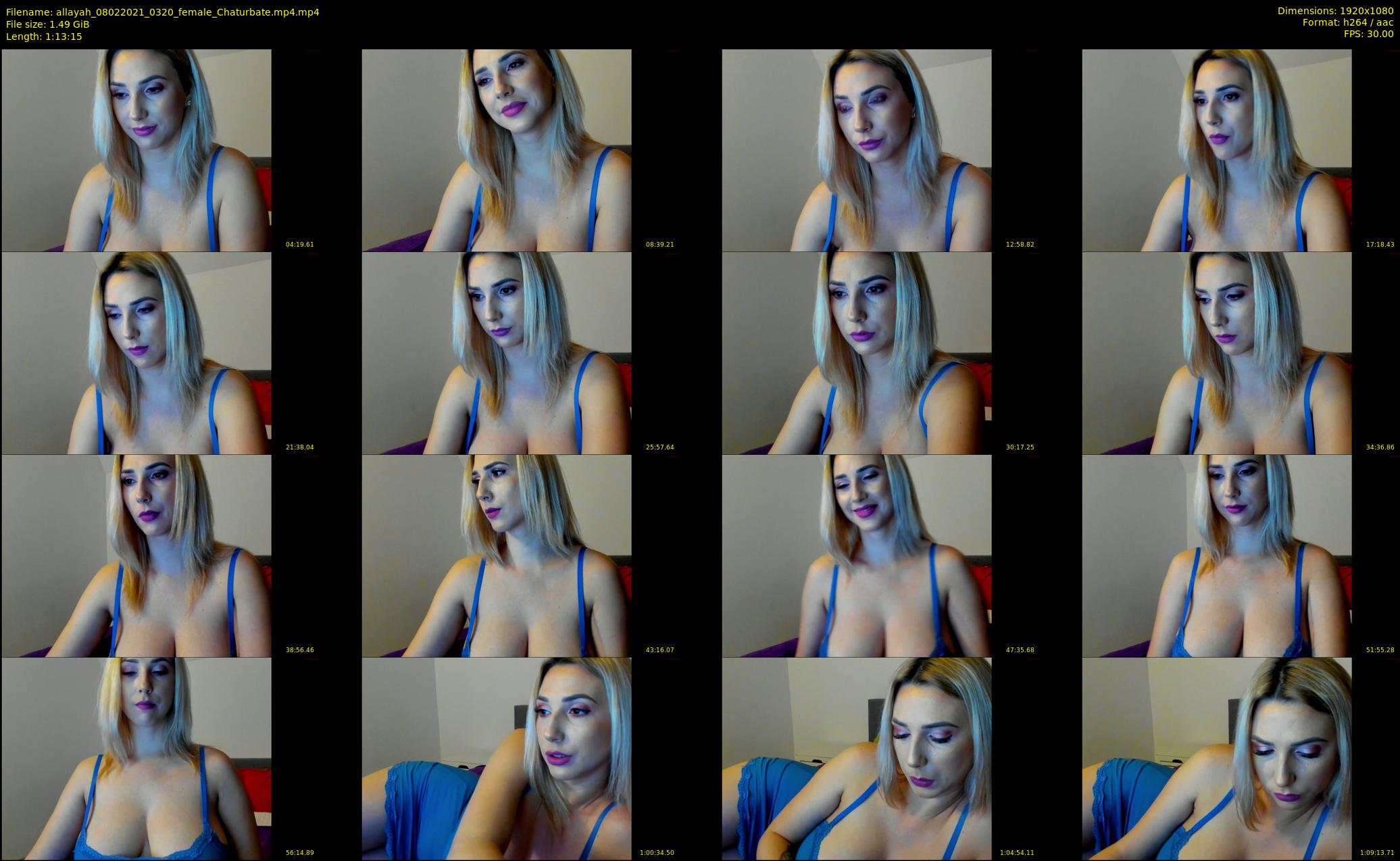 allayah — 74 minute Chaturbate female cam show recording, 1080p, Feb 8, 2021