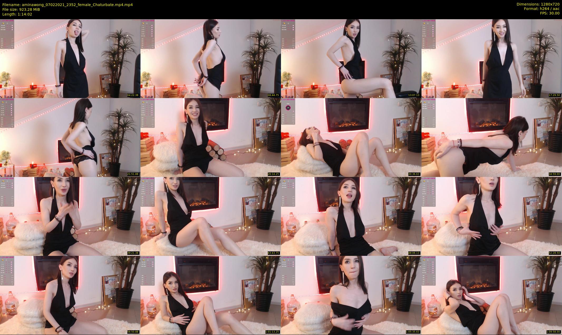 aminawong — 75 minute Chaturbate female cam show recording, 720p, Feb 7, 2021