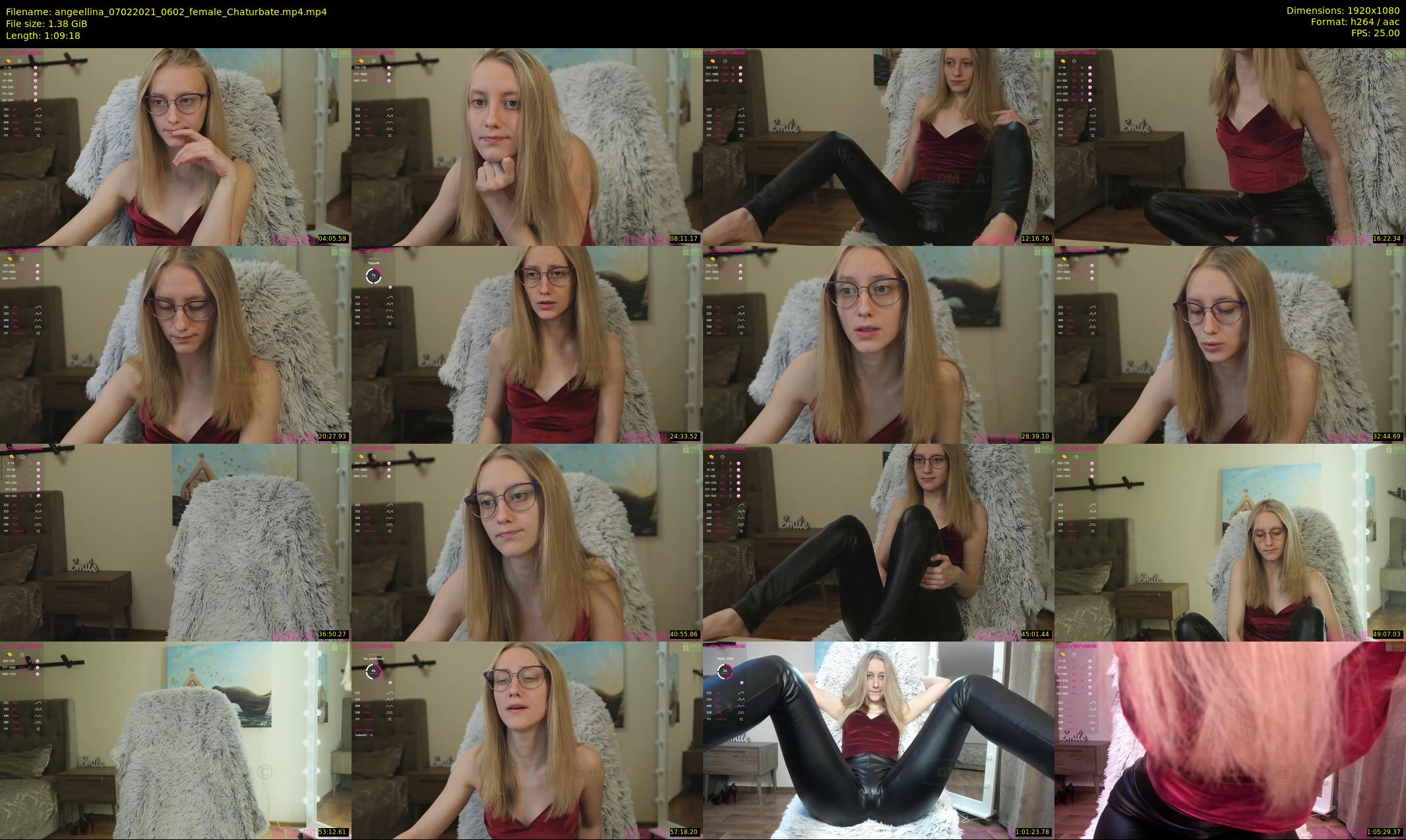 angeellina — 70 minute Chaturbate female cam show recording, 1080p, Feb 7, 2021