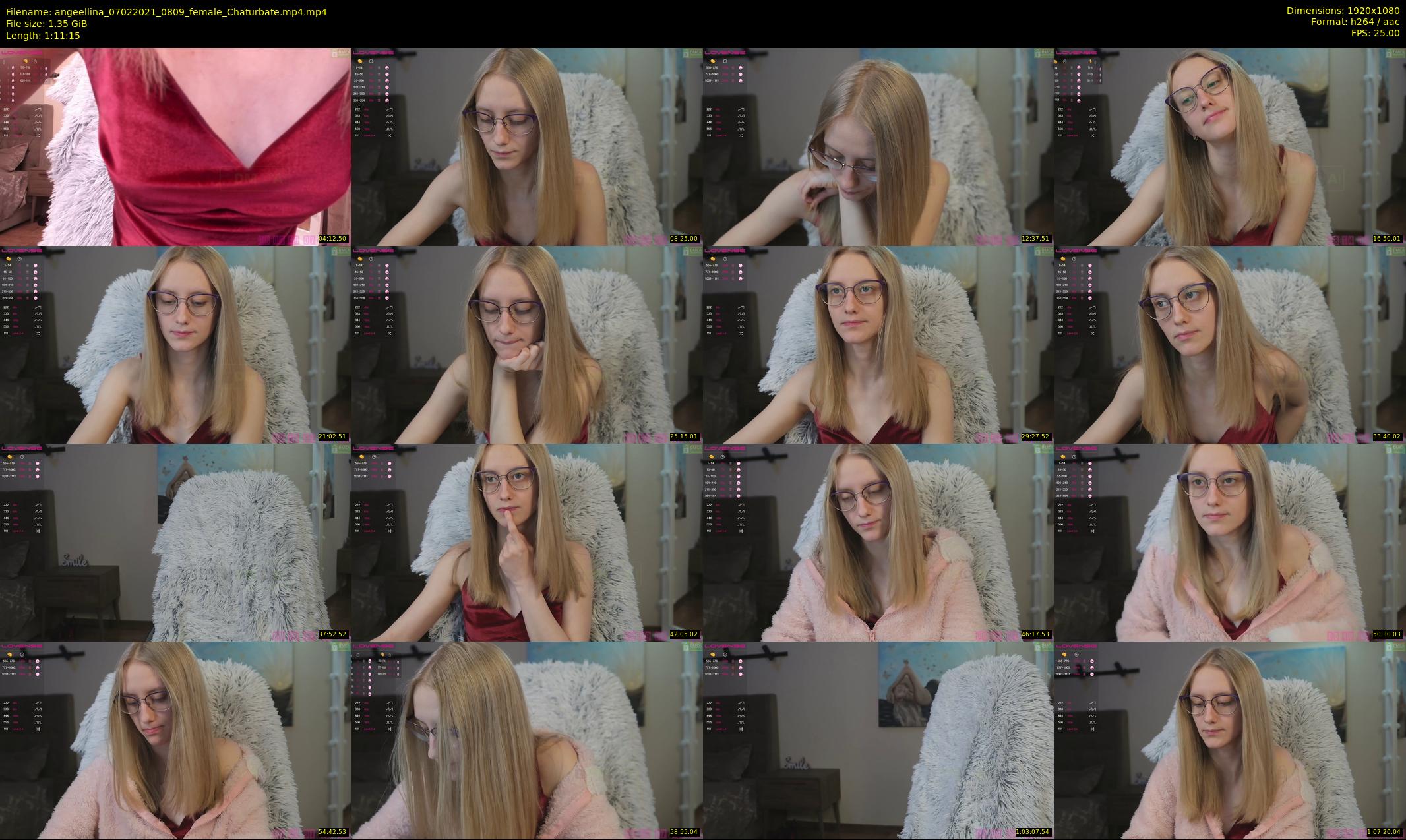 angeellina — 72 minute Chaturbate female cam show recording, 1080p, Feb 7, 2021