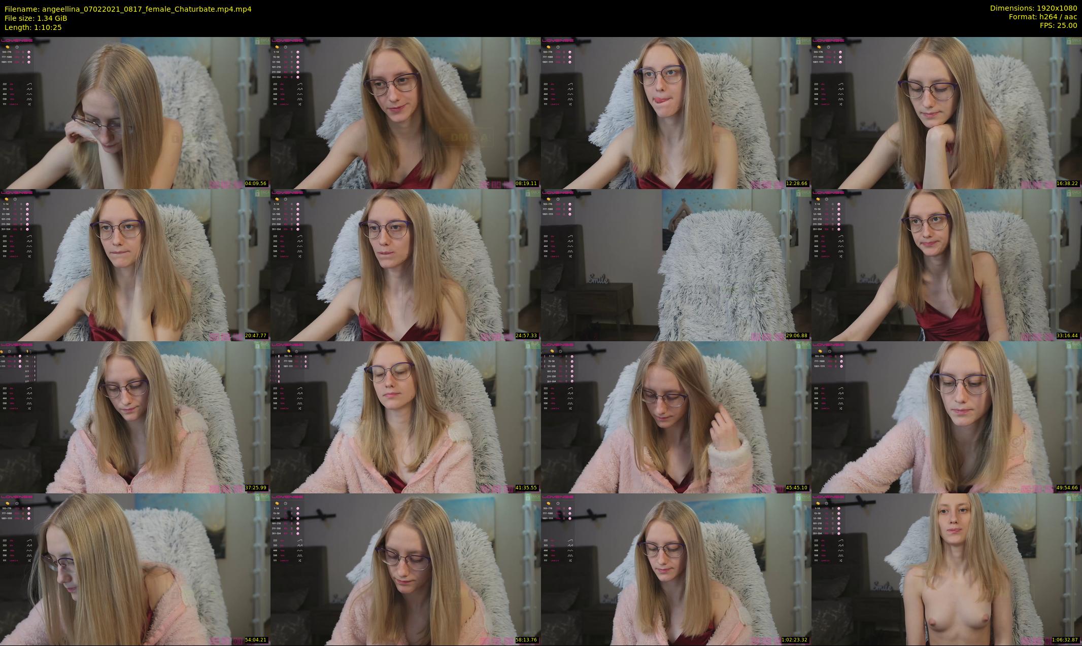 angeellina — 71 minute Chaturbate female cam show recording, 1080p, Feb 7, 2021