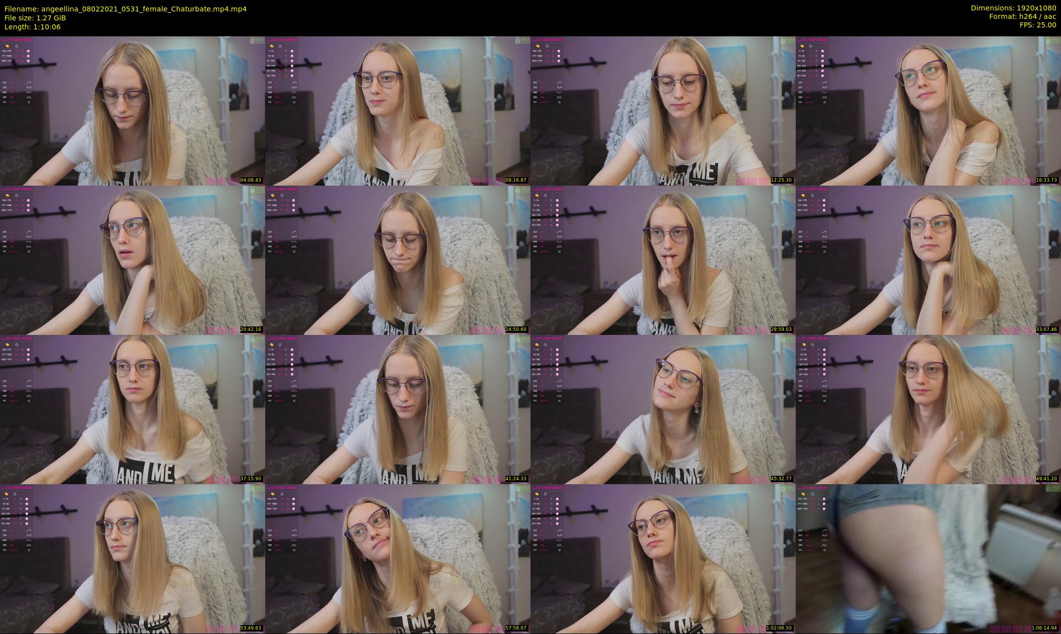 angeellina — 71 minute Chaturbate female cam show recording, 1080p, Feb 8, 2021