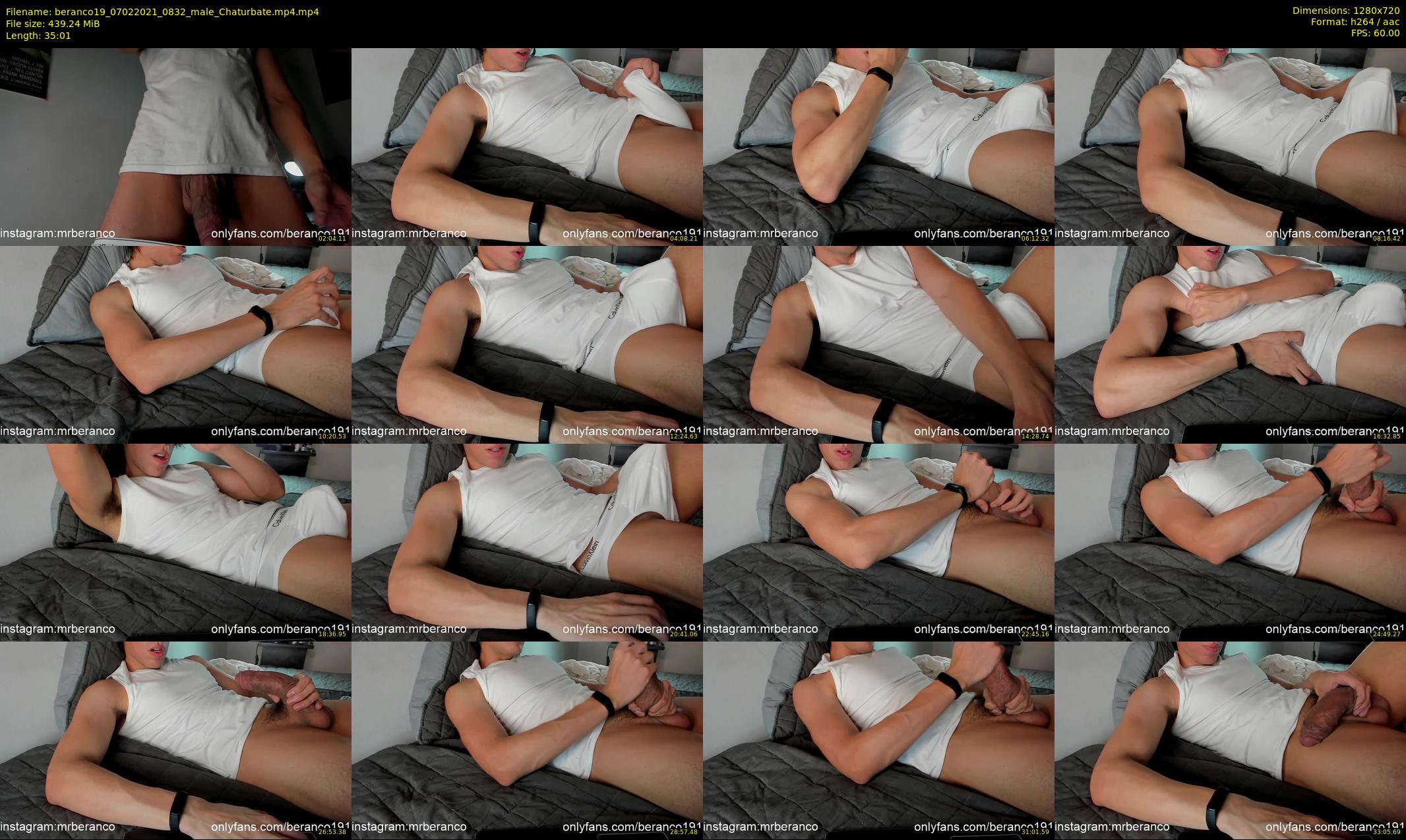 beranco19 — 36 minute Chaturbate male cam show recording, 720p, Feb 7, 2021