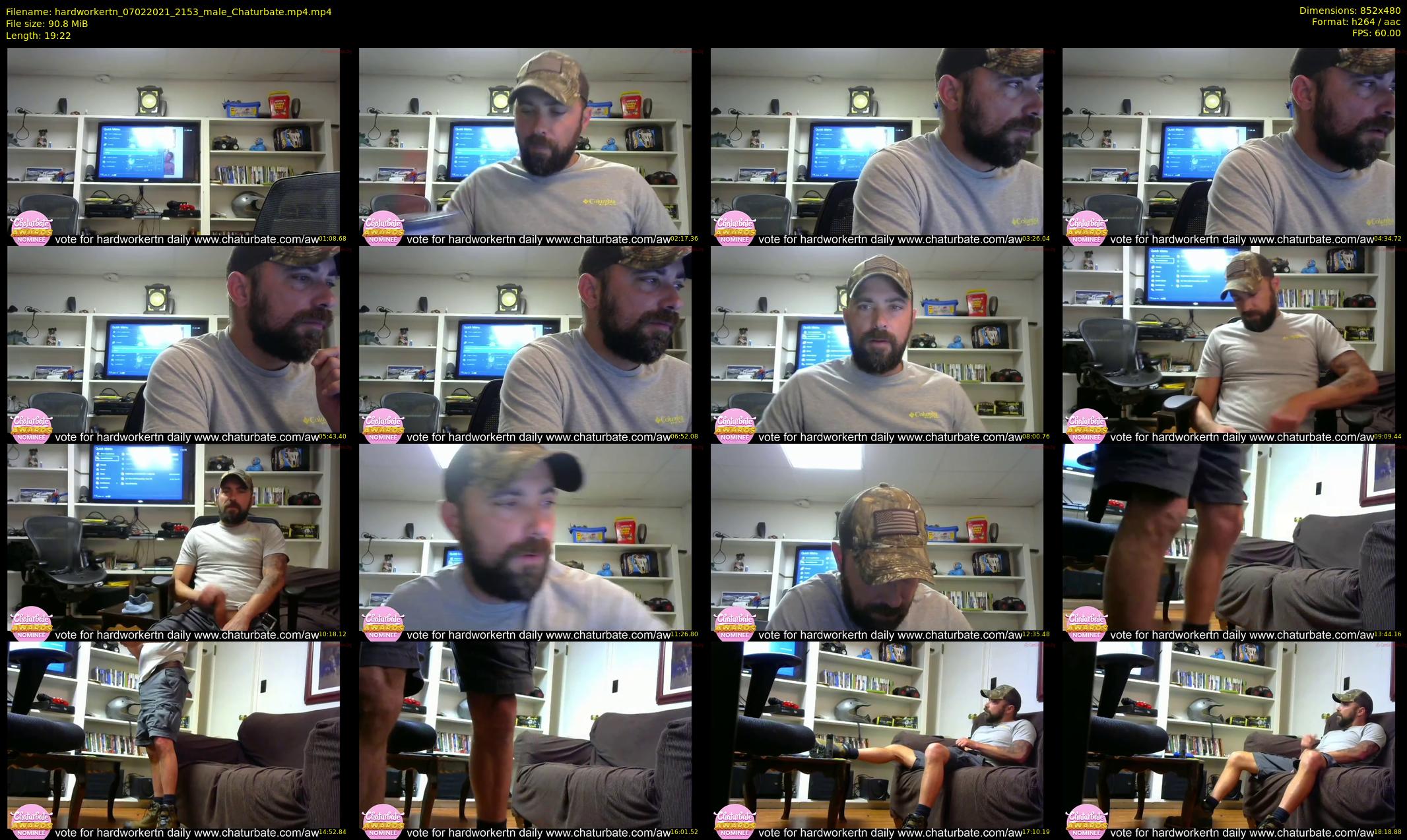 hardworkertn — 20 minute Chaturbate male cam show recording, 480p, Feb 7, 2021