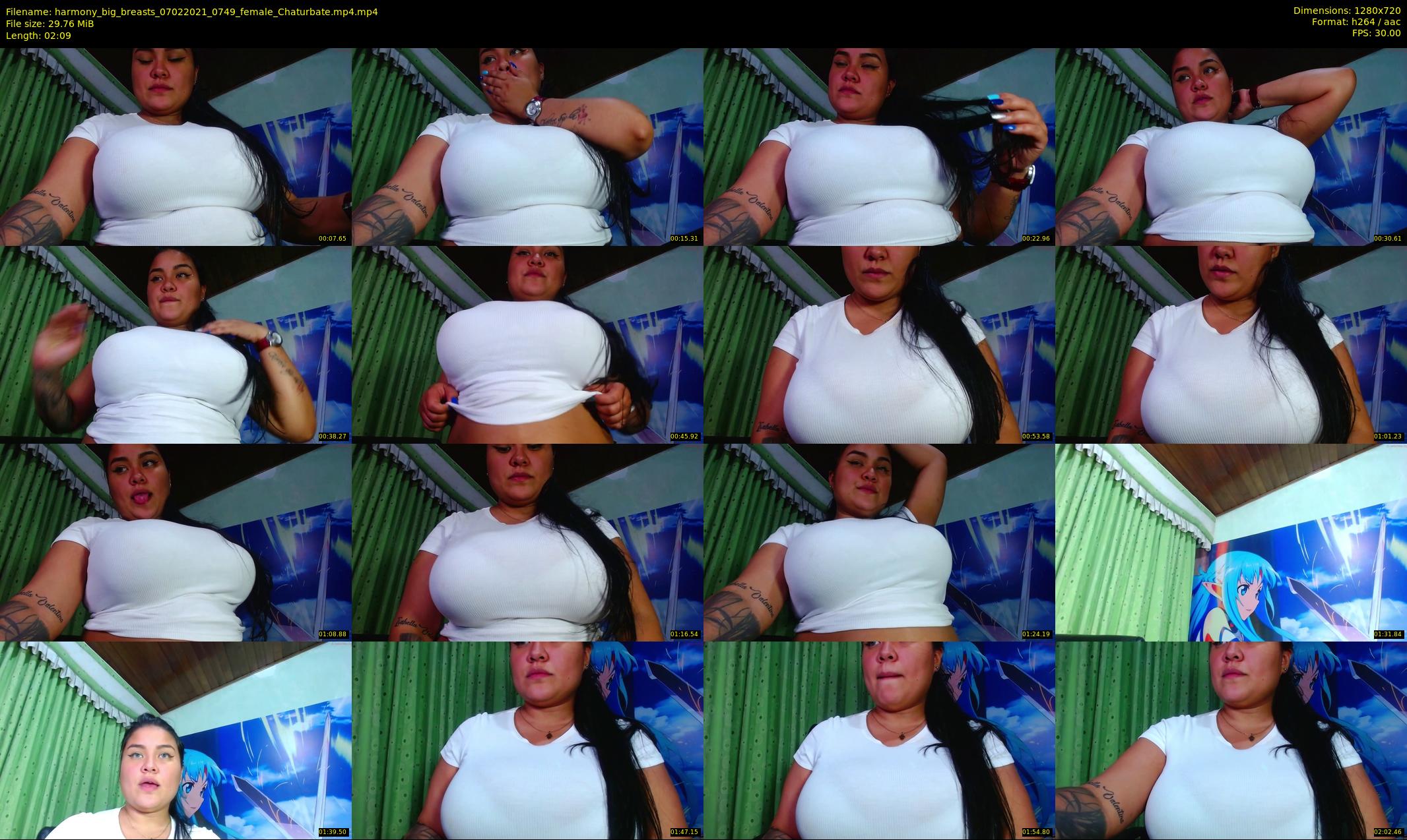 harmony_big_breasts — 3 minute Chaturbate female cam show recording, 720p, Feb 7, 2021