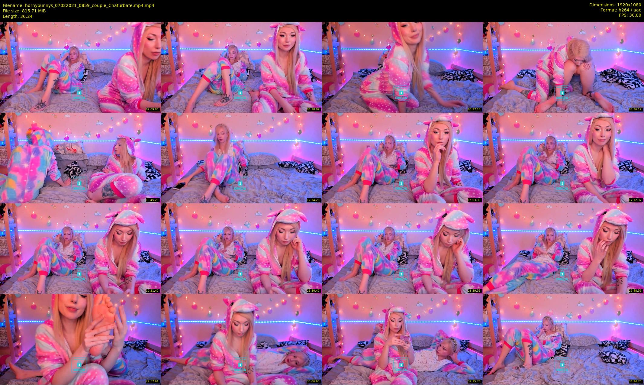 hornybunnys — 37 minute Chaturbate couple cam show recording, 1080p, Feb 7, 2021