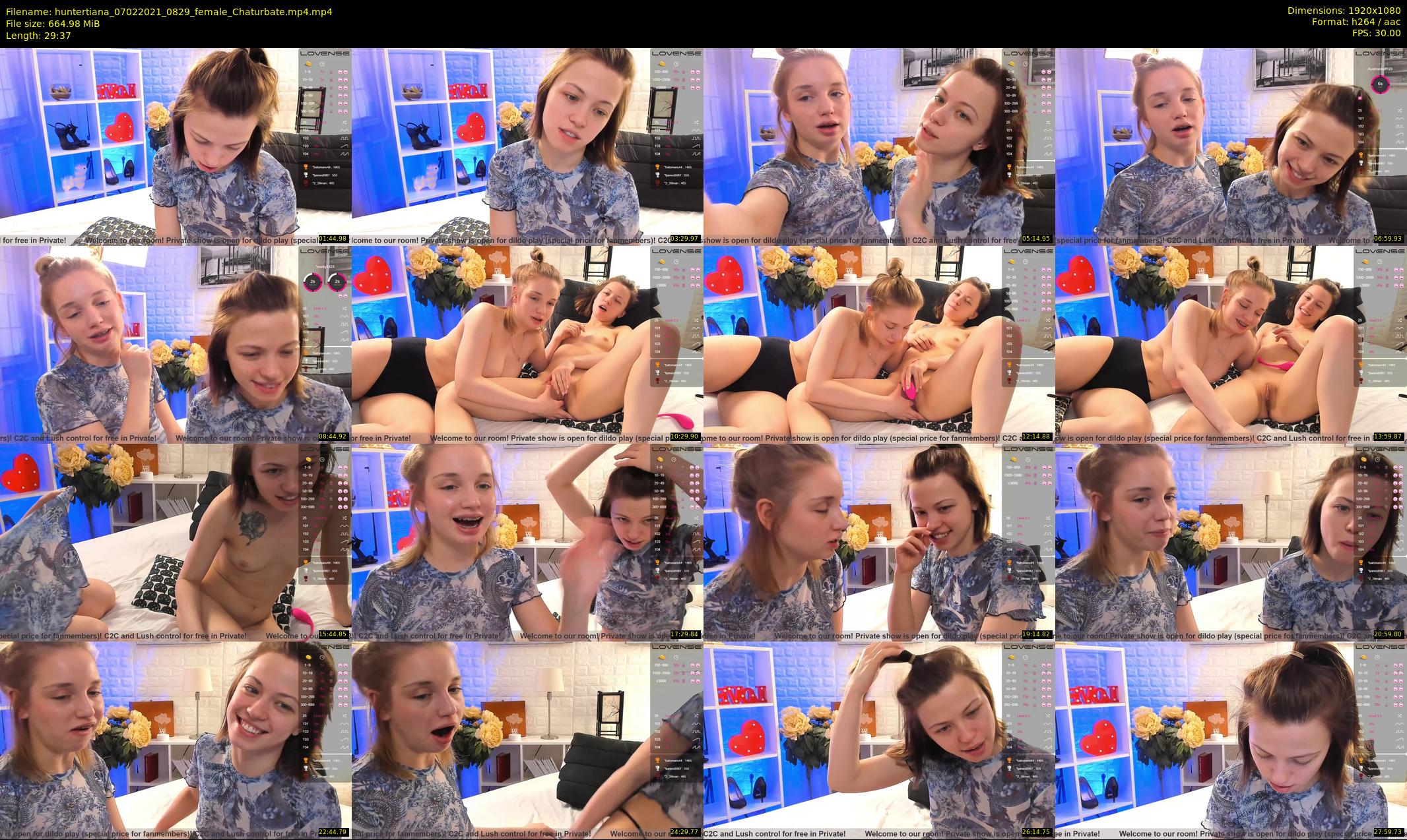 huntertiana — 30 minute Chaturbate female cam show recording, 1080p, Feb 7, 2021