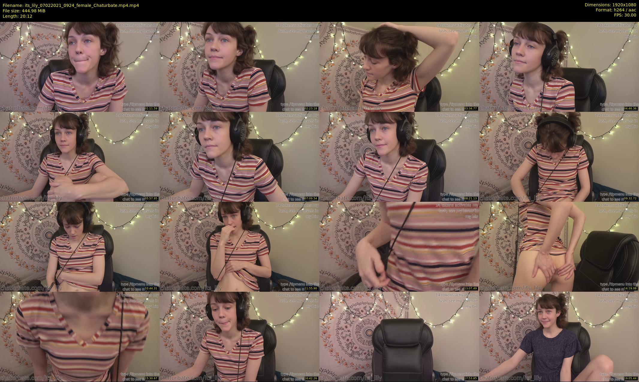 its_lily — 21 minute Chaturbate female cam show recording, 1080p, Feb 7, 2021