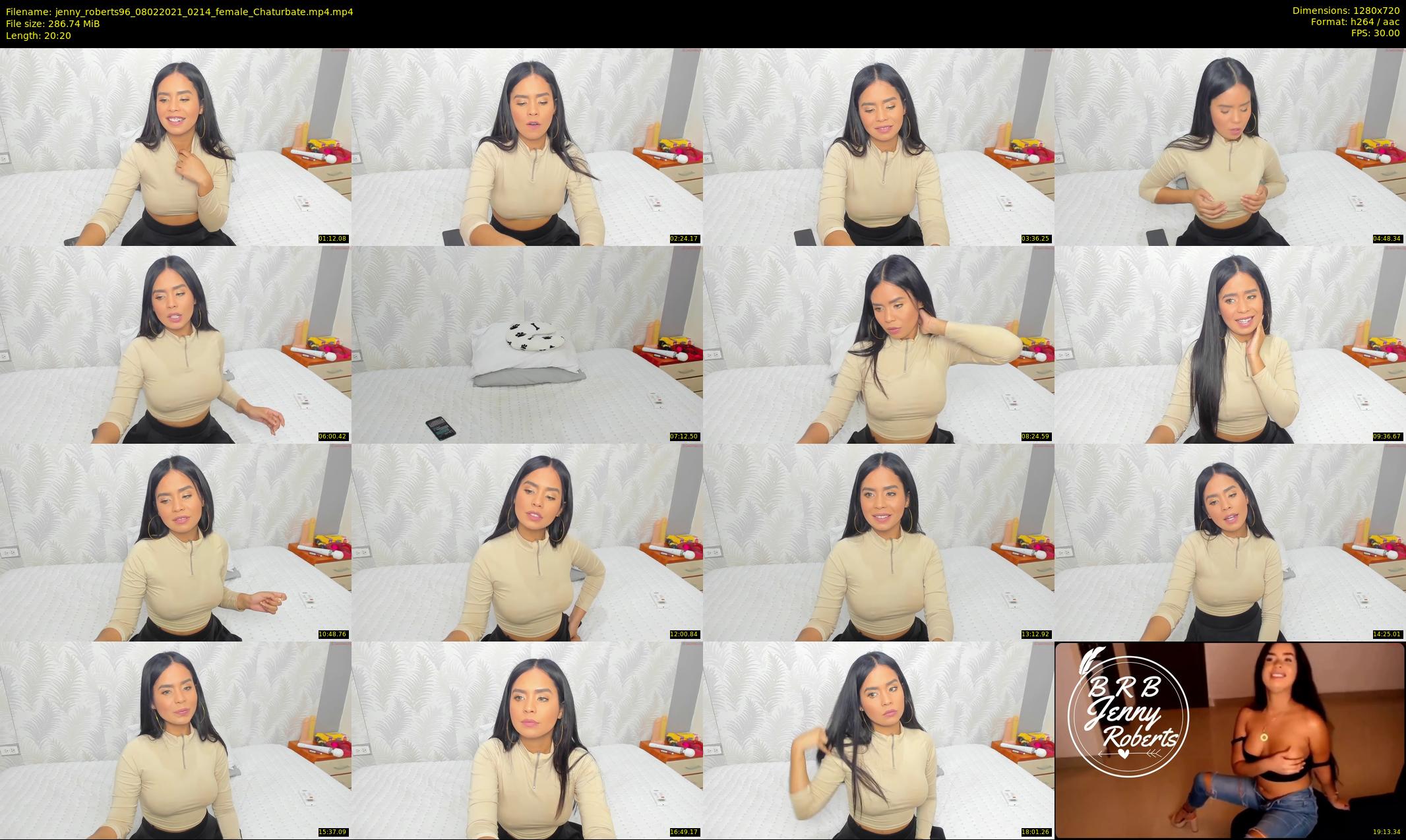 jenny_roberts96 — 21 minute Chaturbate female cam show recording, 720p, Feb 8, 2021