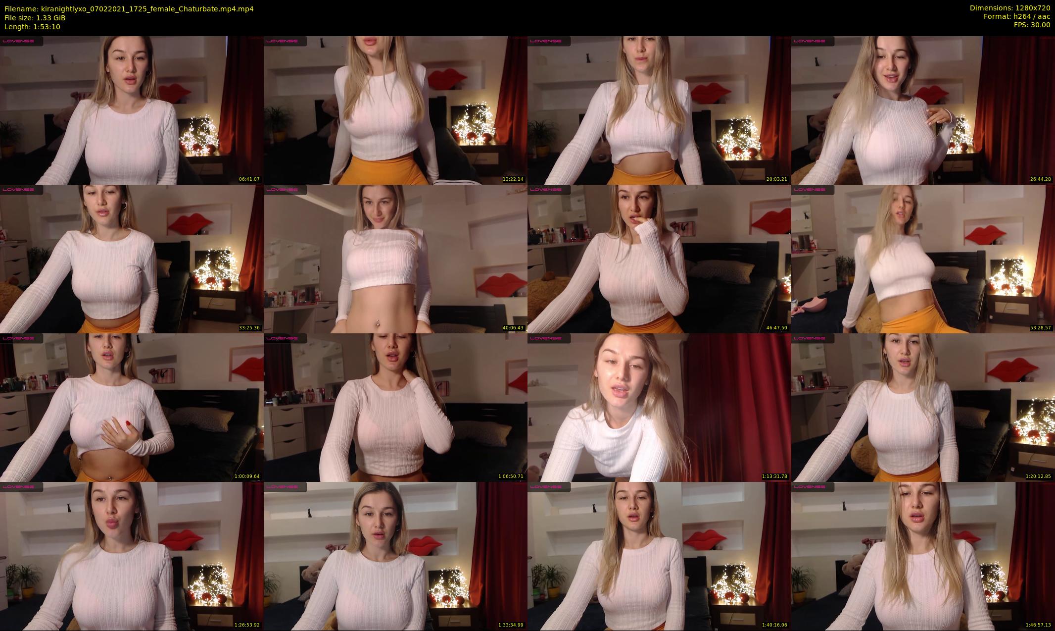 kiranightlyxo — 114 minute Chaturbate female cam show recording, 720p, Feb 7, 2021
