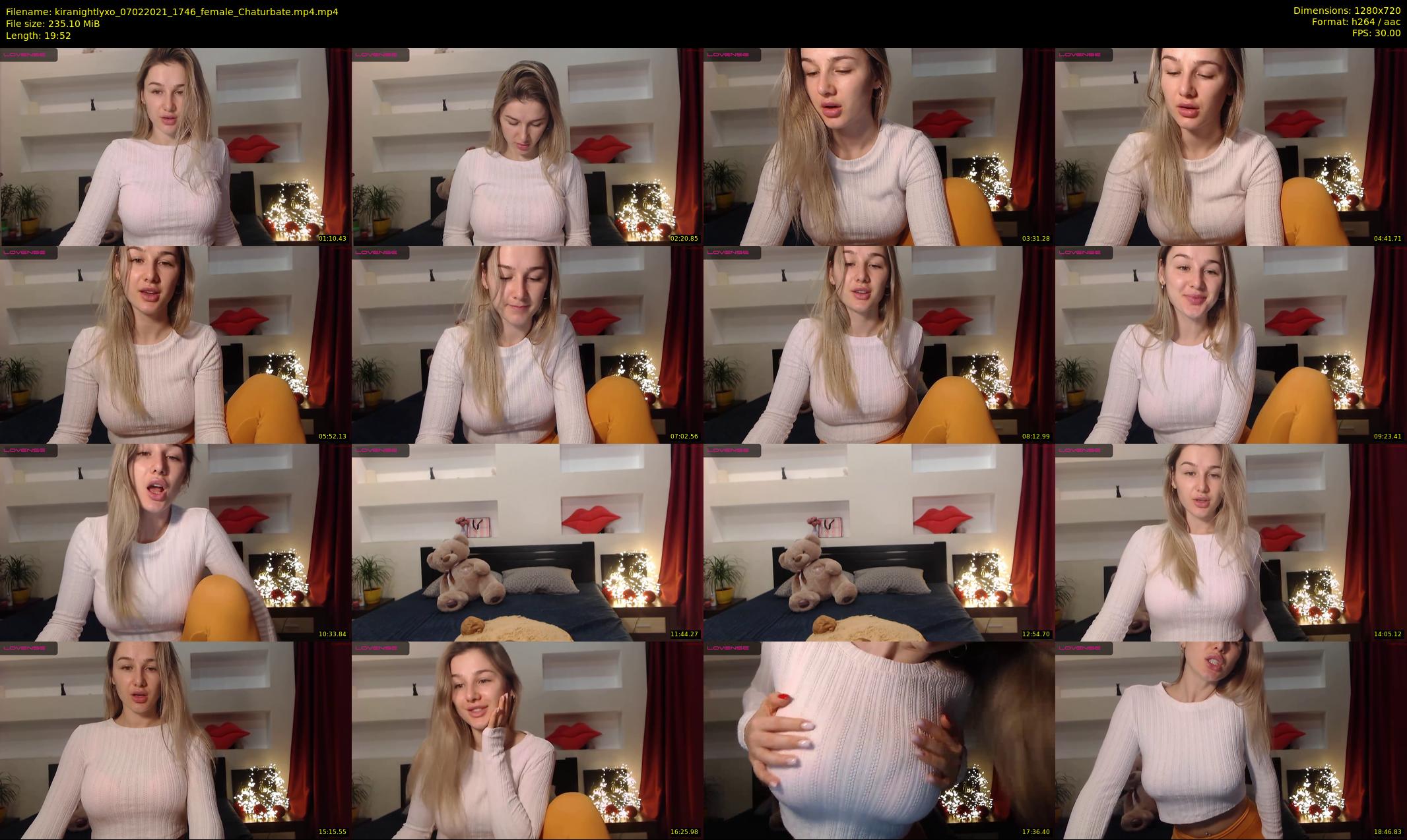 kiranightlyxo — 20 minute Chaturbate female cam show recording, 720p, Feb 7, 2021