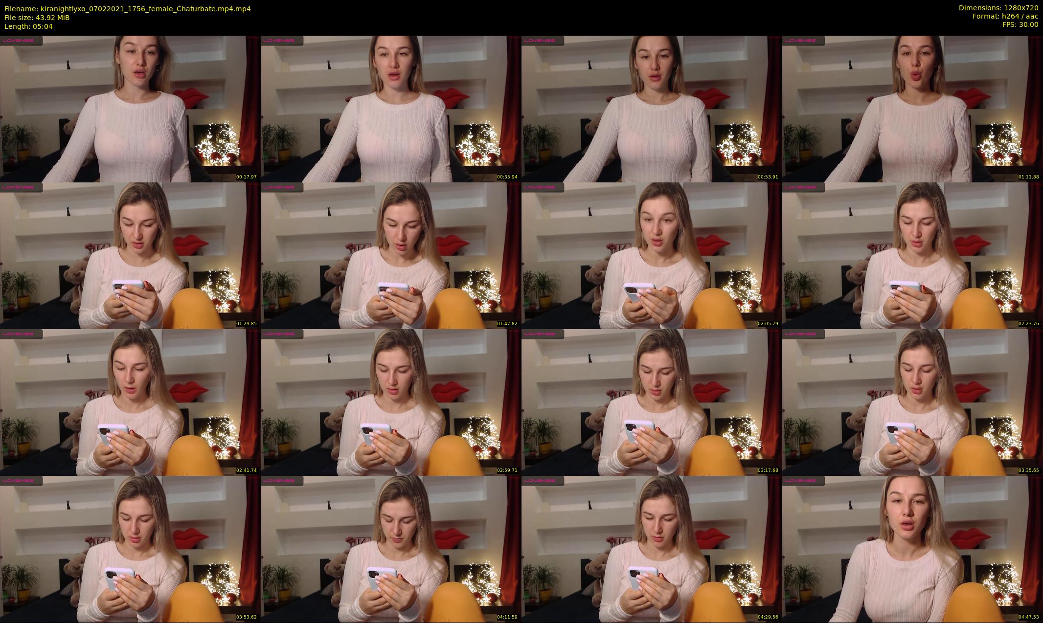 kiranightlyxo — 6 minute Chaturbate female cam show recording, 720p, Feb 7, 2021
