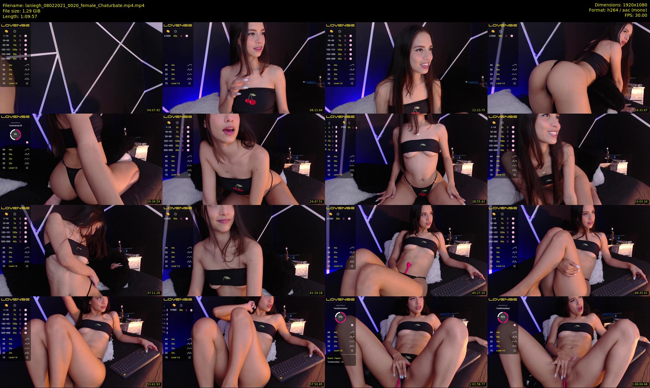 laniegh — 70 minute Chaturbate female cam show recording, 1080p, Feb 8, 2021