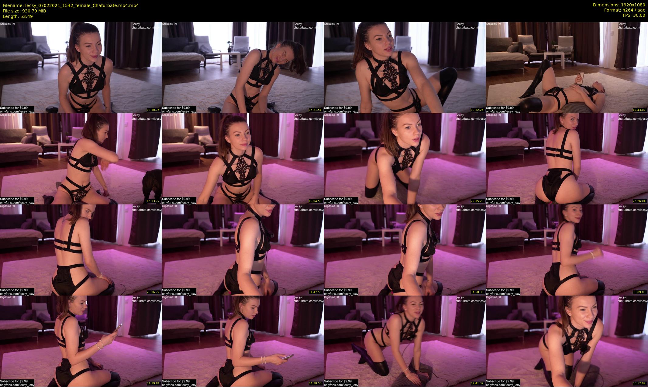 lecsy — 54 minute Chaturbate female cam show recording, 1080p, Feb 7, 2021