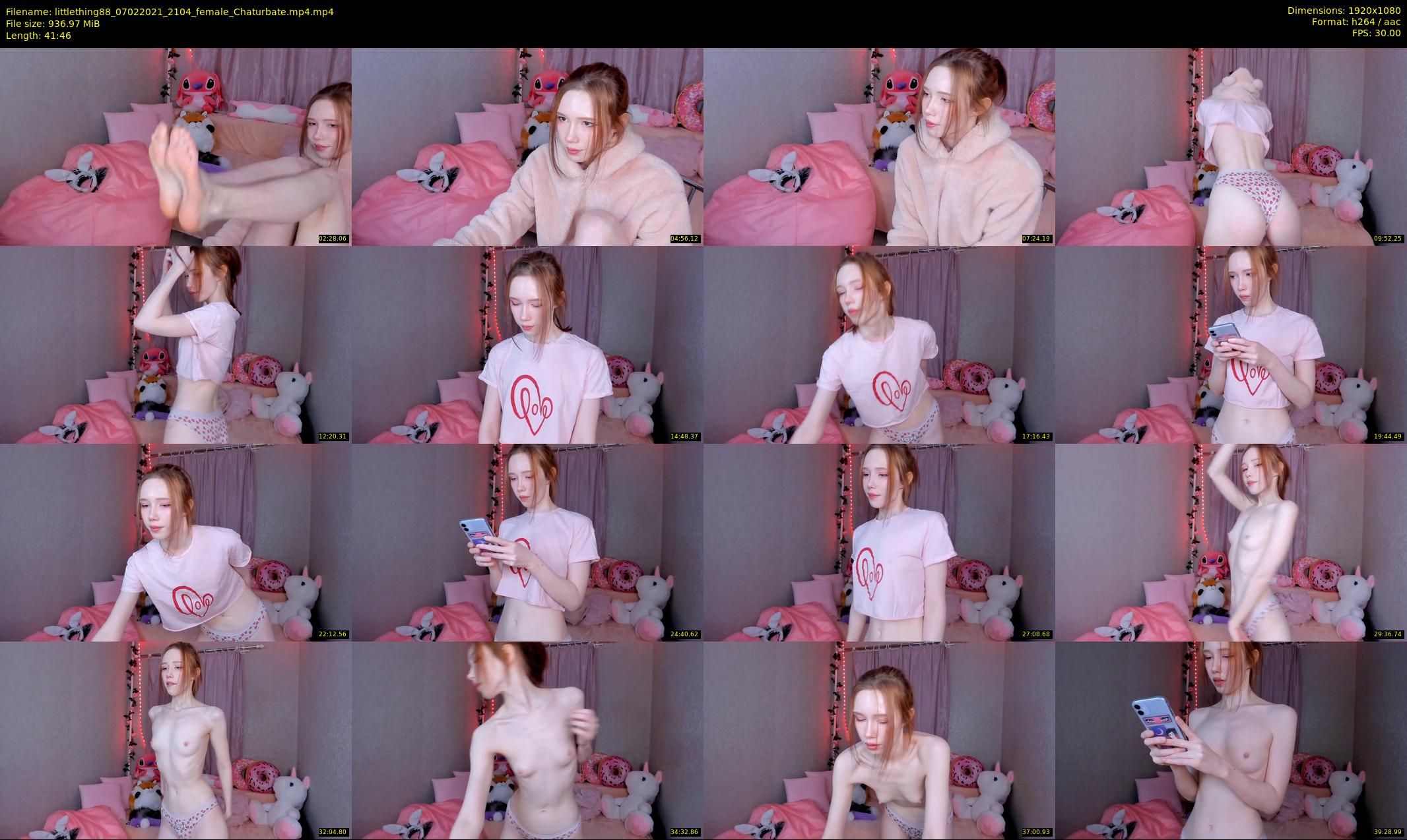 littlething88 — 42 minute Chaturbate female cam show recording, 1080p, Feb 7, 2021