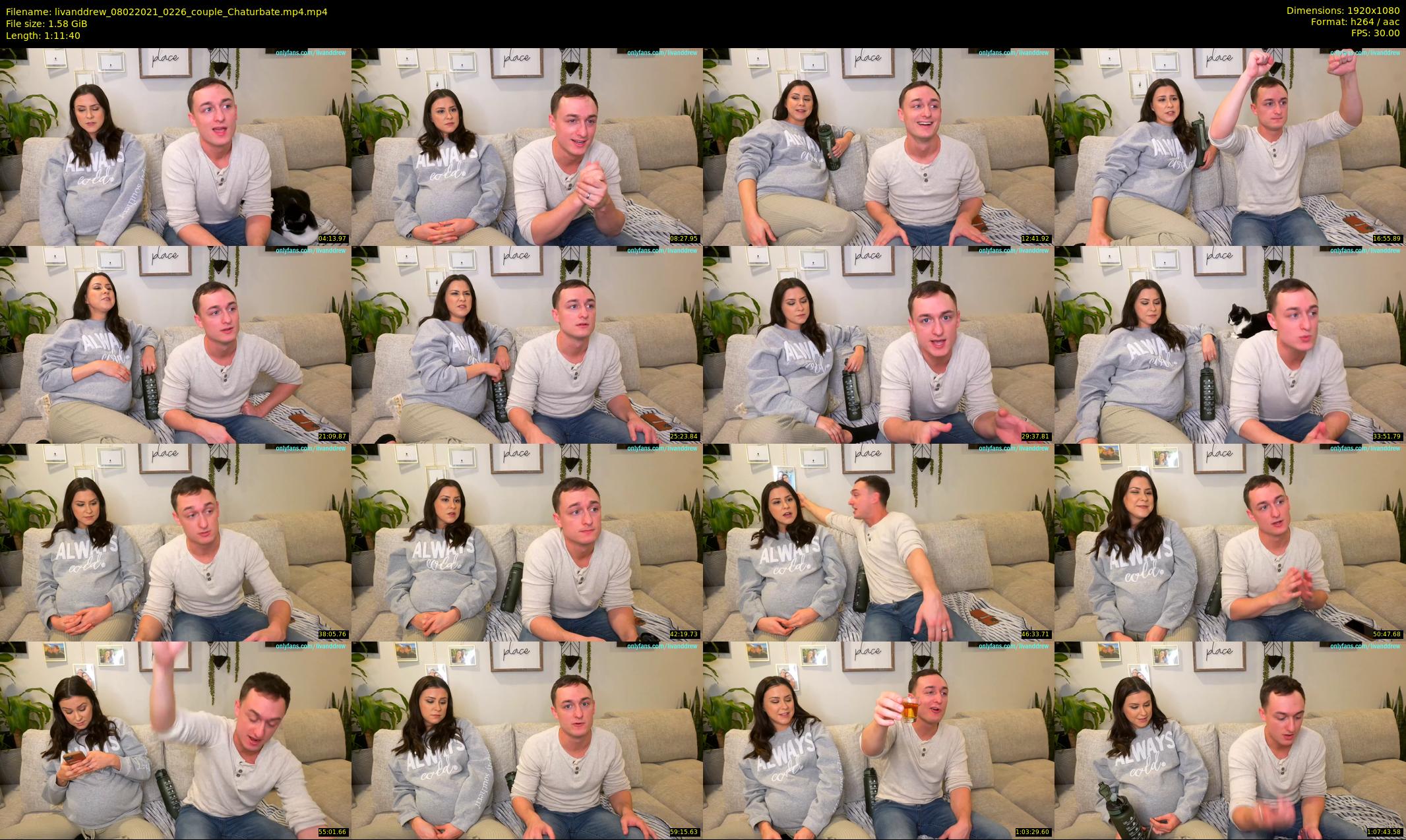 livanddrew — 72 minute Chaturbate couple cam show recording, 1080p, Feb 8, 2021