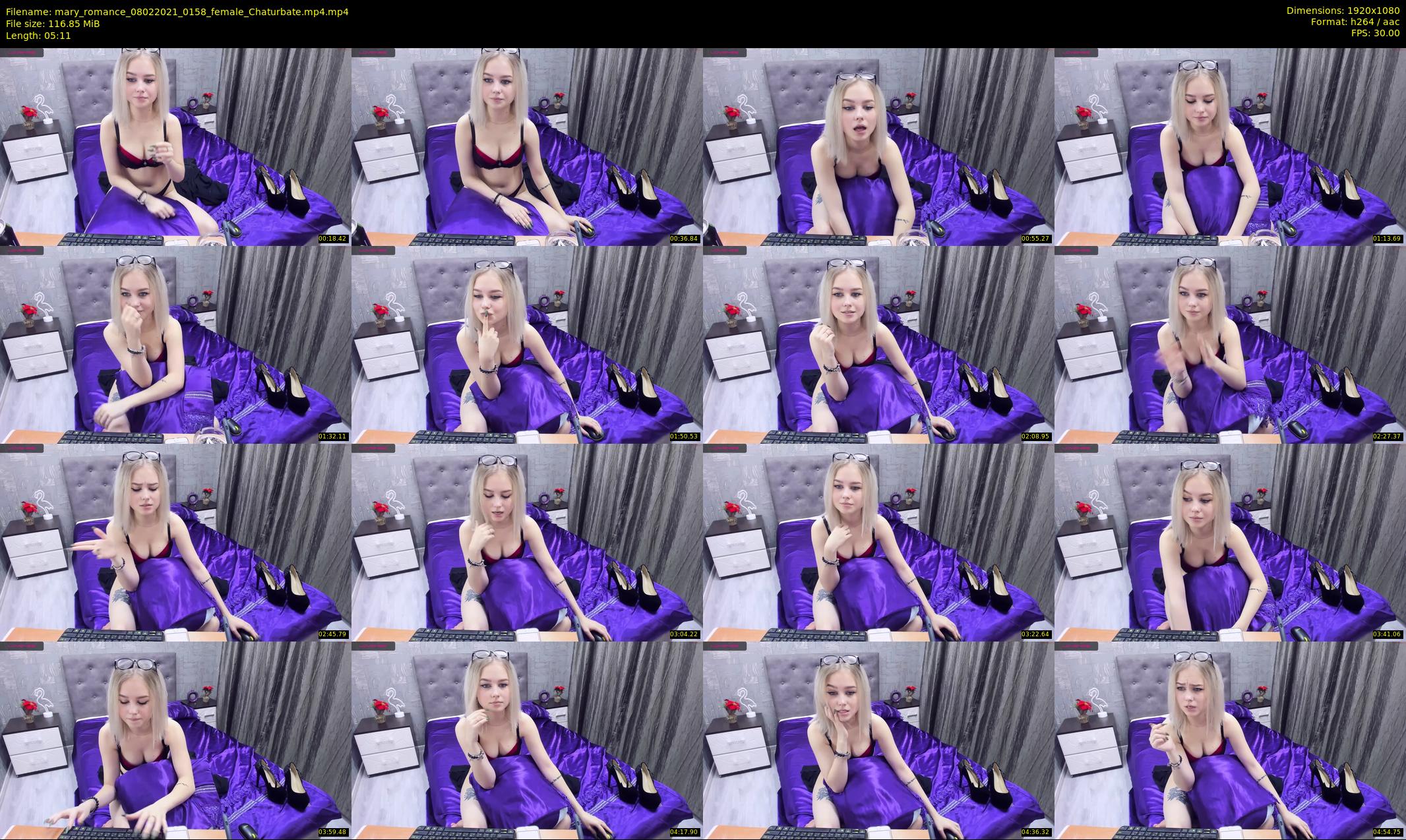 mary_romance — 6 minute Chaturbate female cam show recording, 1080p, Feb 8, 2021