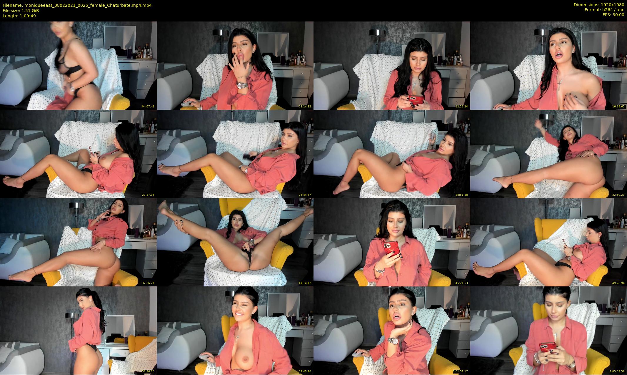 moniqueeass — 70 minute Chaturbate female cam show recording, 1080p, Feb 8, 2021