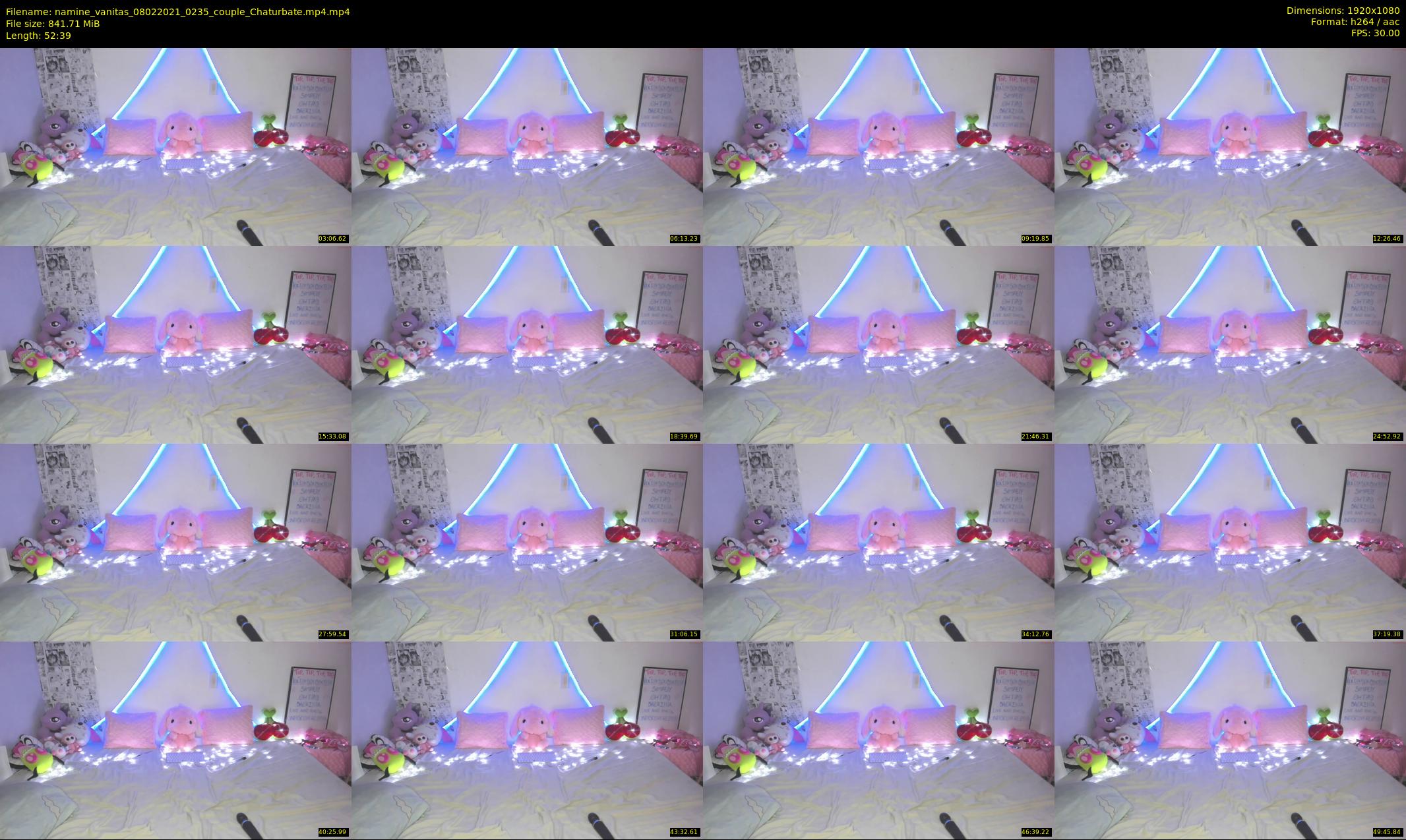namine_vanitas — 53 minute Chaturbate couple cam show recording, 1080p, Feb 8, 2021