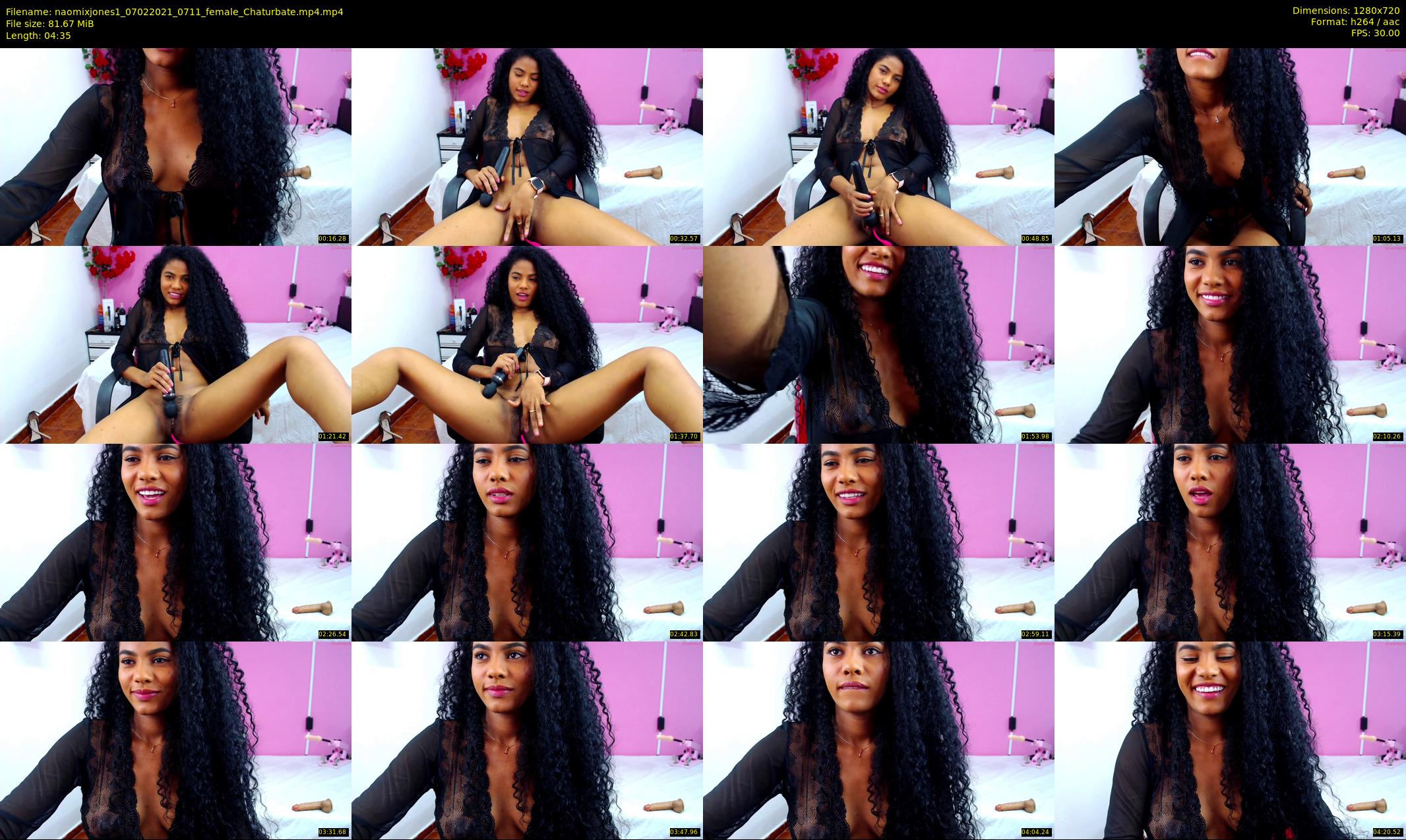 naomixjones1 — 5 minute Chaturbate female cam show recording, 720p, Feb 7, 2021