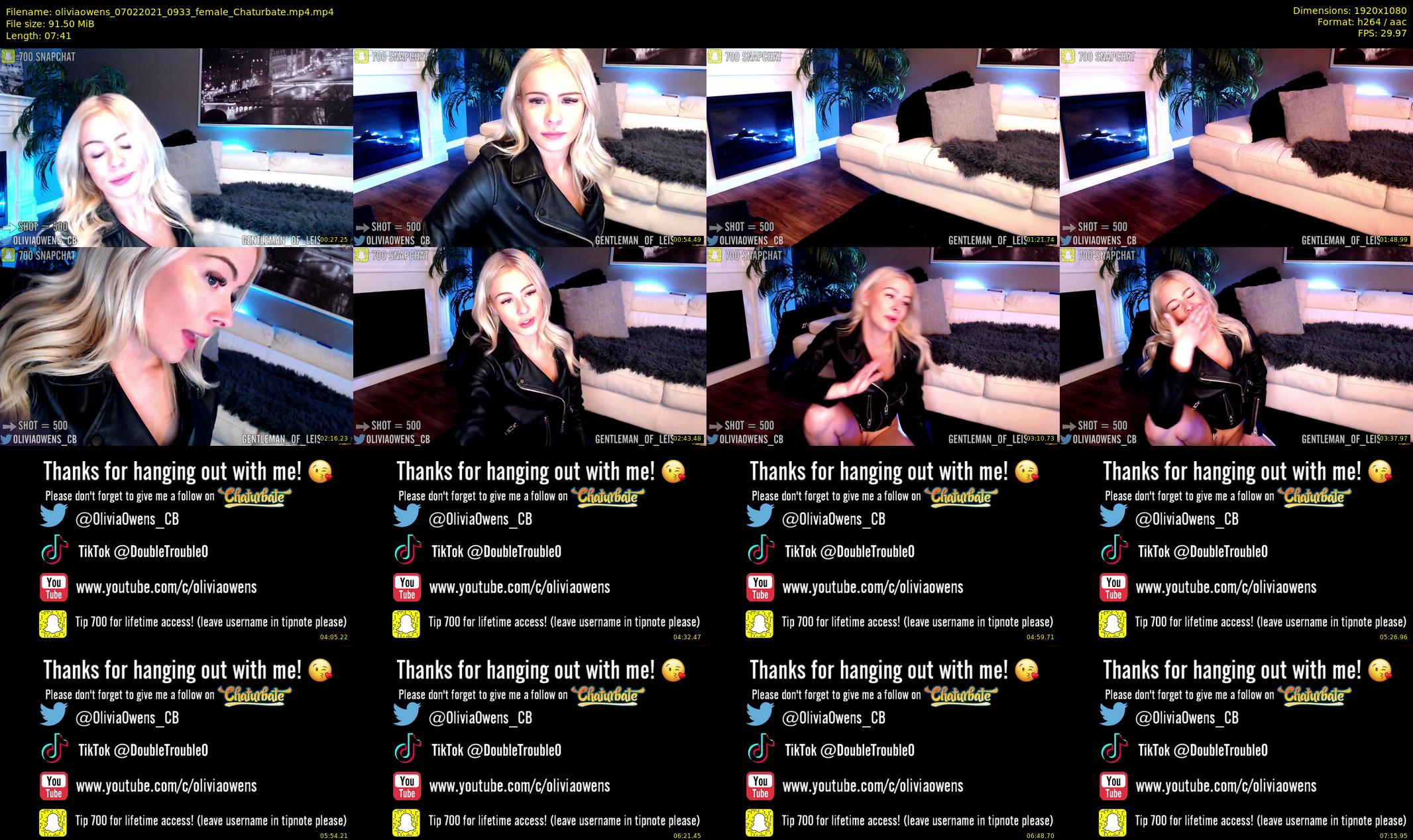 oliviaowens — 8 minute Chaturbate female cam show recording, 1080p, Feb 7, 2021