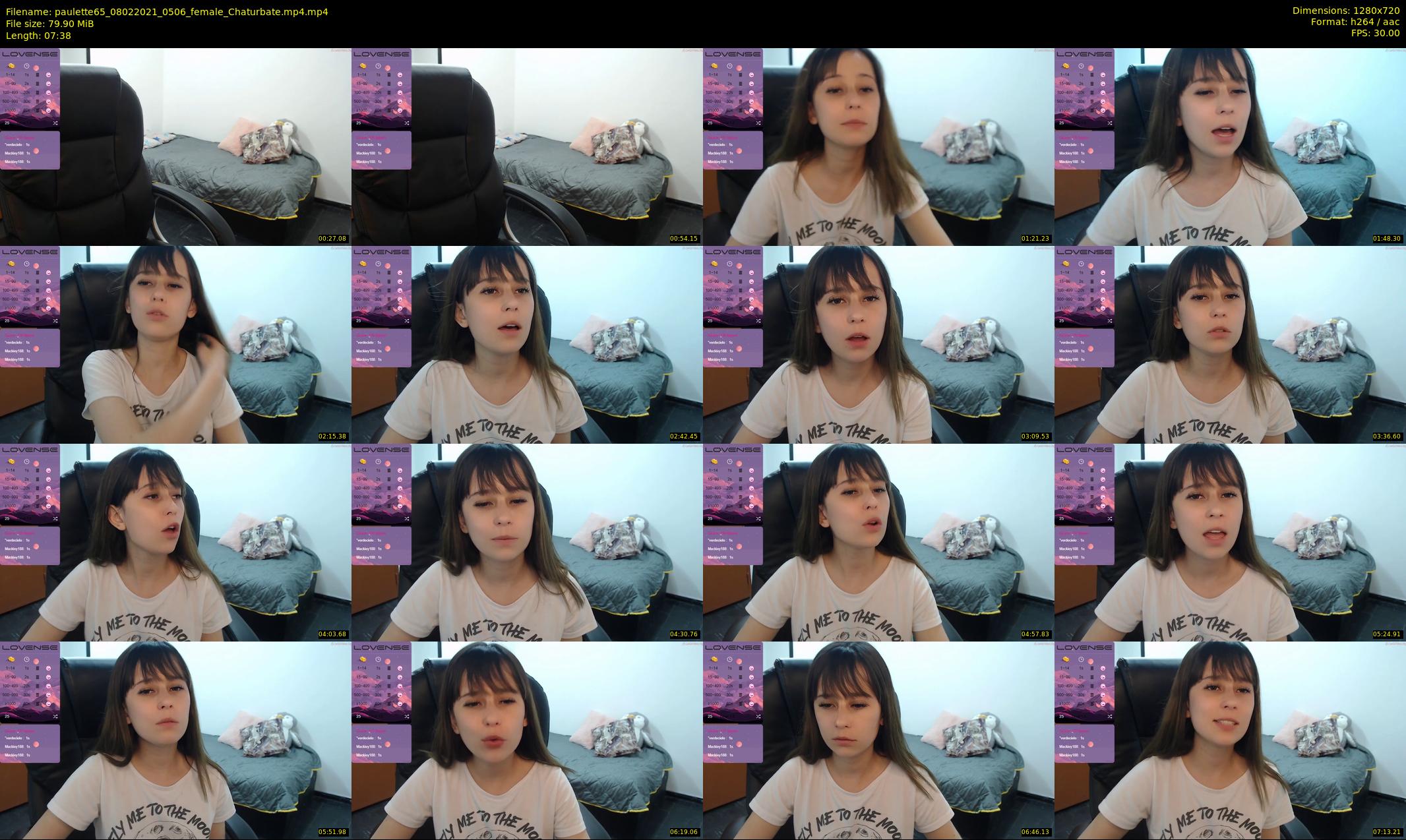 paulette65 — 8 minute Chaturbate female cam show recording, 720p, Feb 8, 2021
