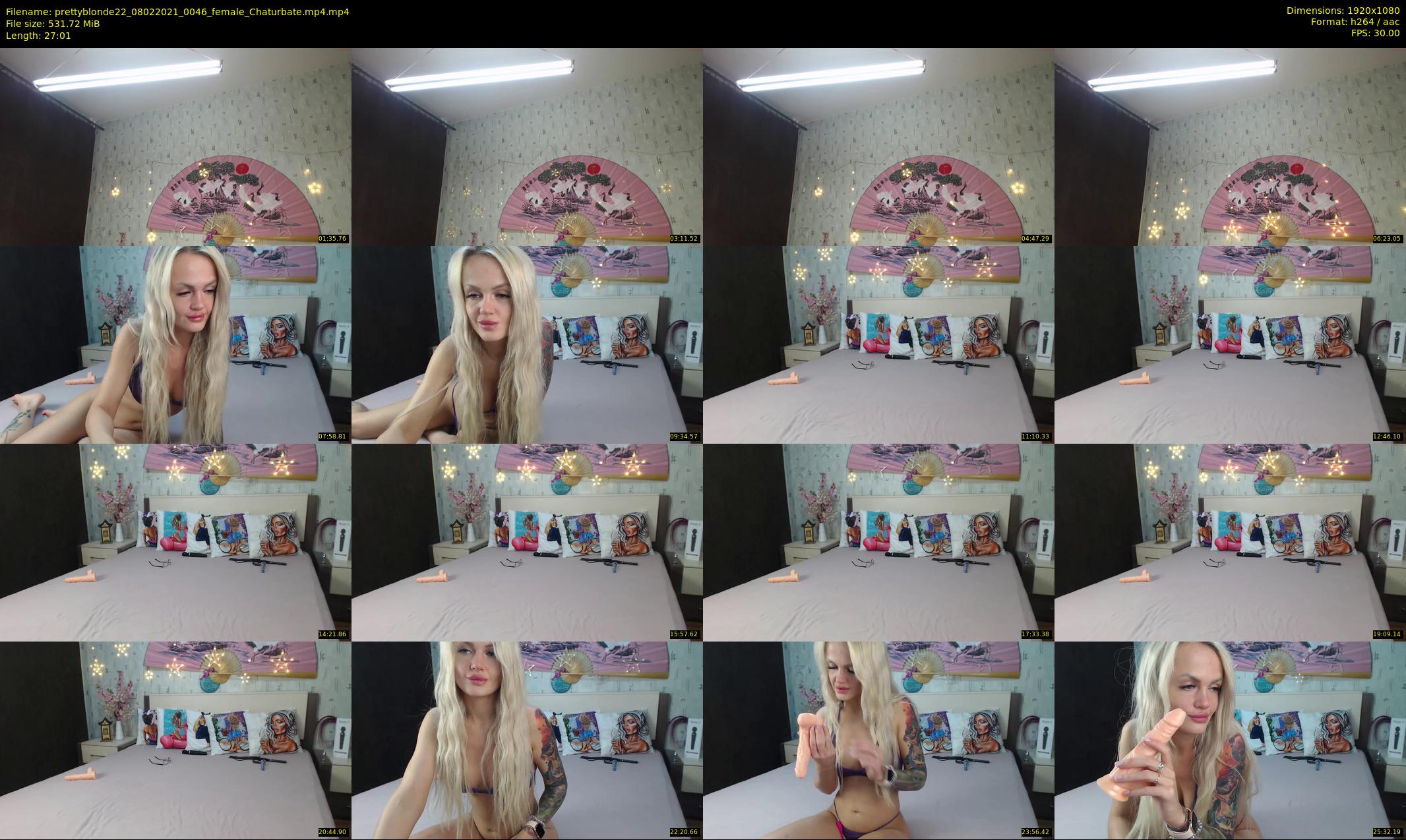 prettyblonde22 — 28 minute Chaturbate female cam show recording, 1080p, Feb 8, 2021