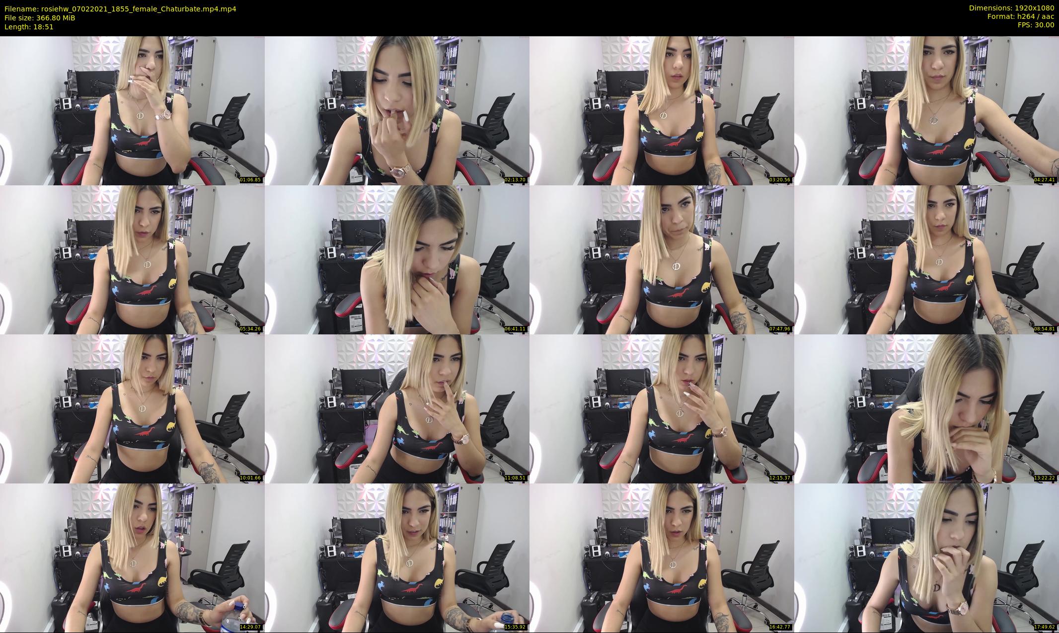 rosiehw — 19 minute Chaturbate couple cam show recording, 1080p, Feb 7, 2021