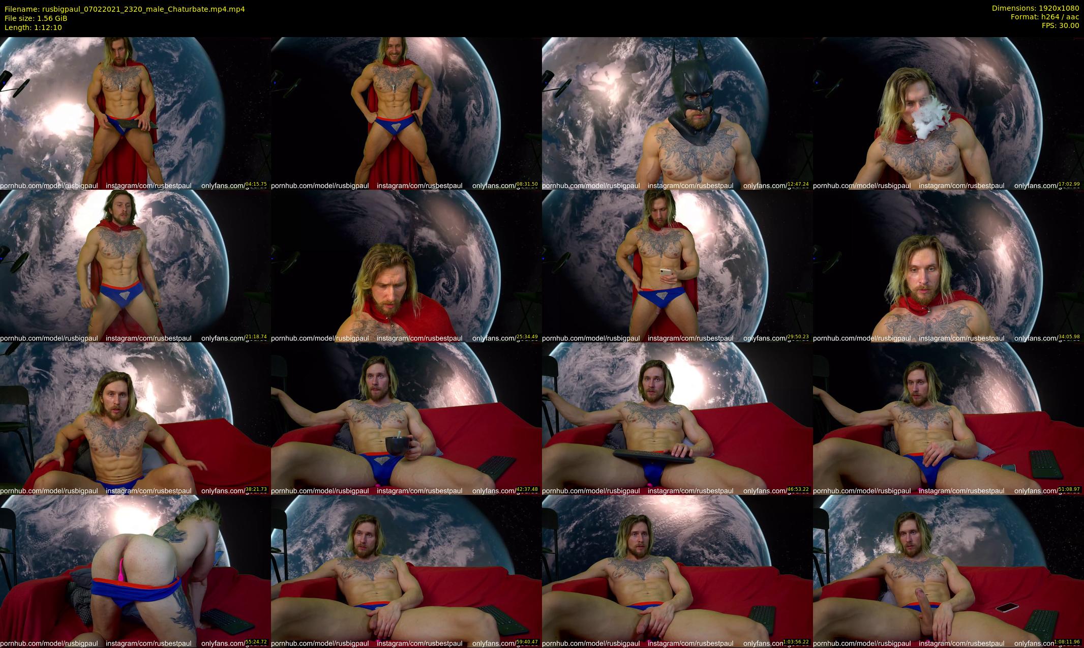 rusbigpaul — 73 minute Chaturbate male cam show recording, 1080p, Feb 7, 2021