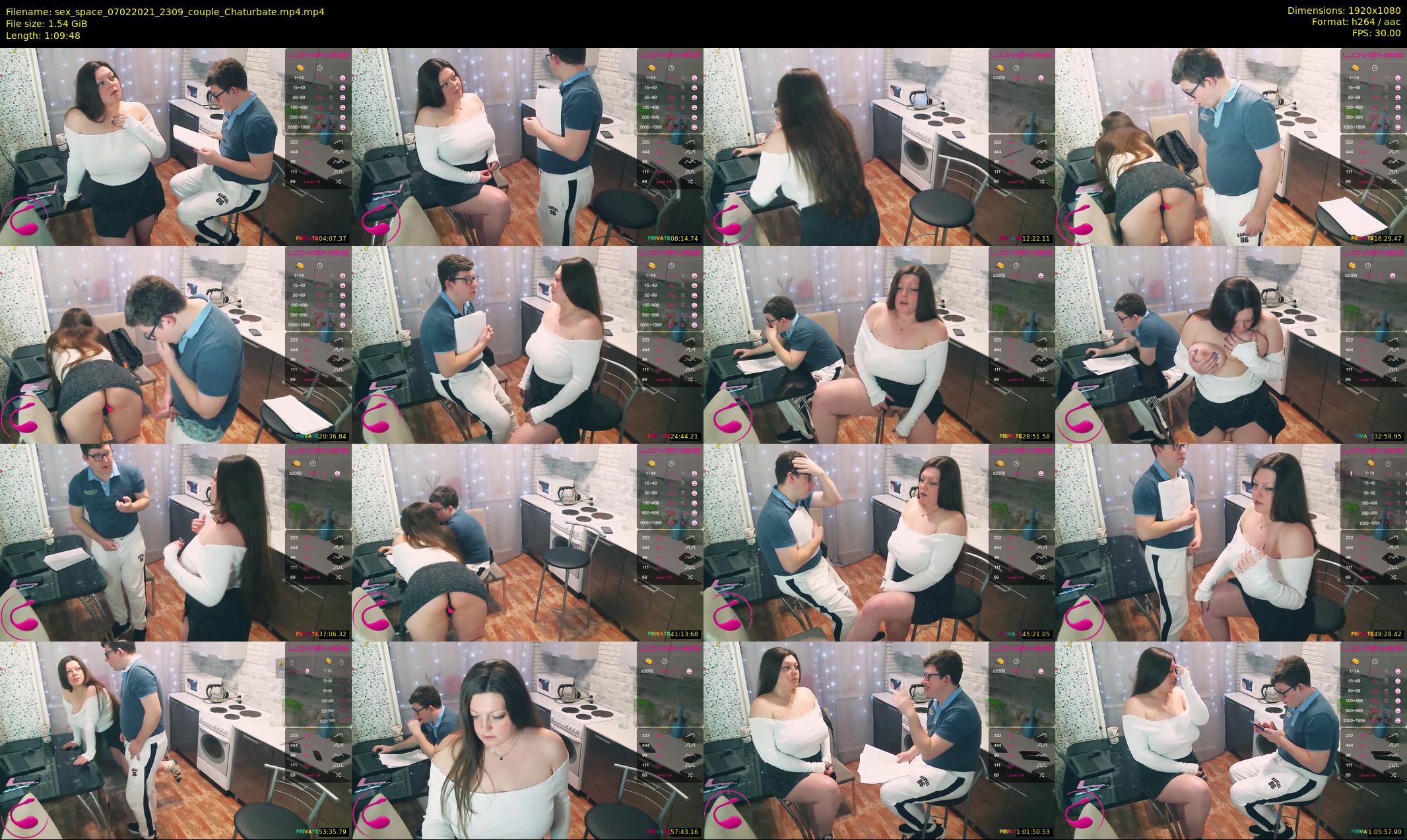 sex_space — 70 minute Chaturbate couple cam show recording, 1080p, Feb 7, 2021