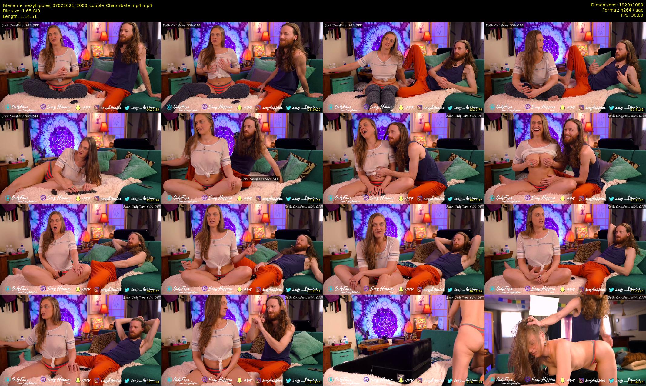 sexyhippies — 75 minute Chaturbate couple cam show recording, 1080p, Feb 7, 2021