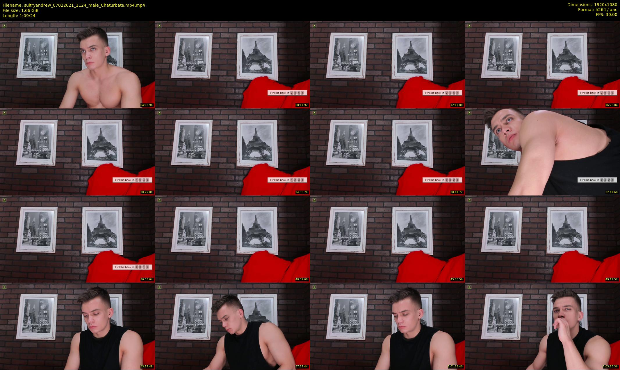 sultryandrew — 70 minute Chaturbate male cam show recording, 1080p, Feb 7, 2021