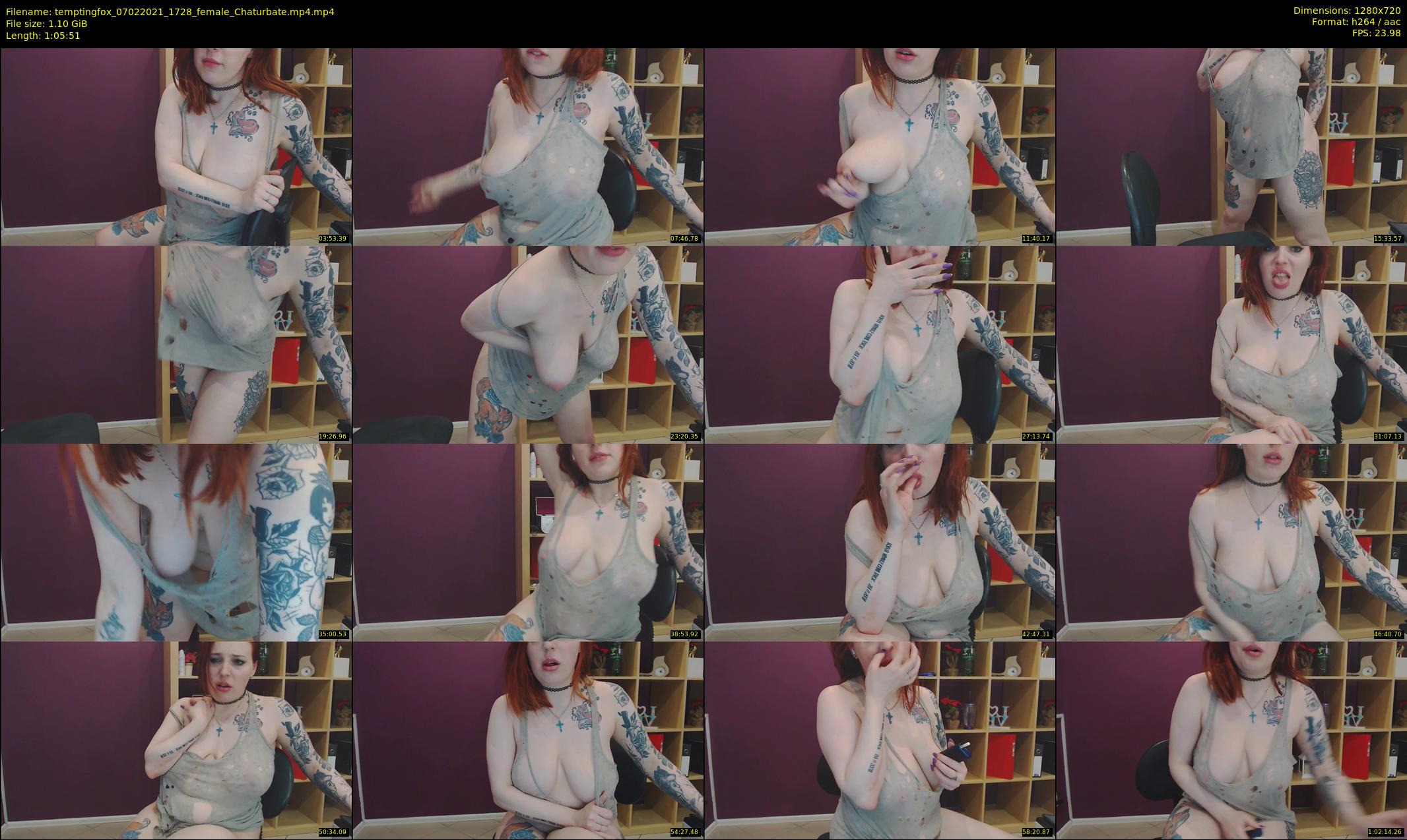 temptingfox — 66 minute Chaturbate female cam show recording, 720p, Feb 7, 2021