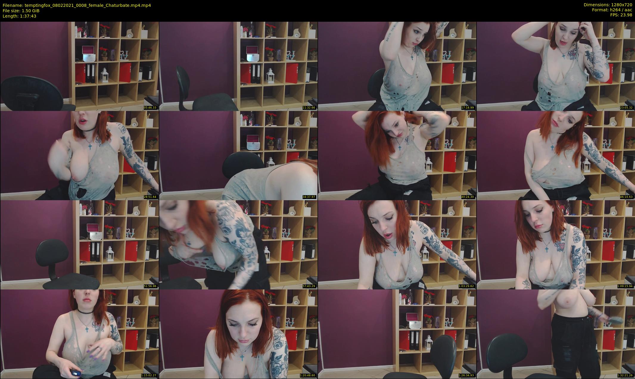 temptingfox — 98 minute Chaturbate female cam show recording, 720p, Feb 8, 2021