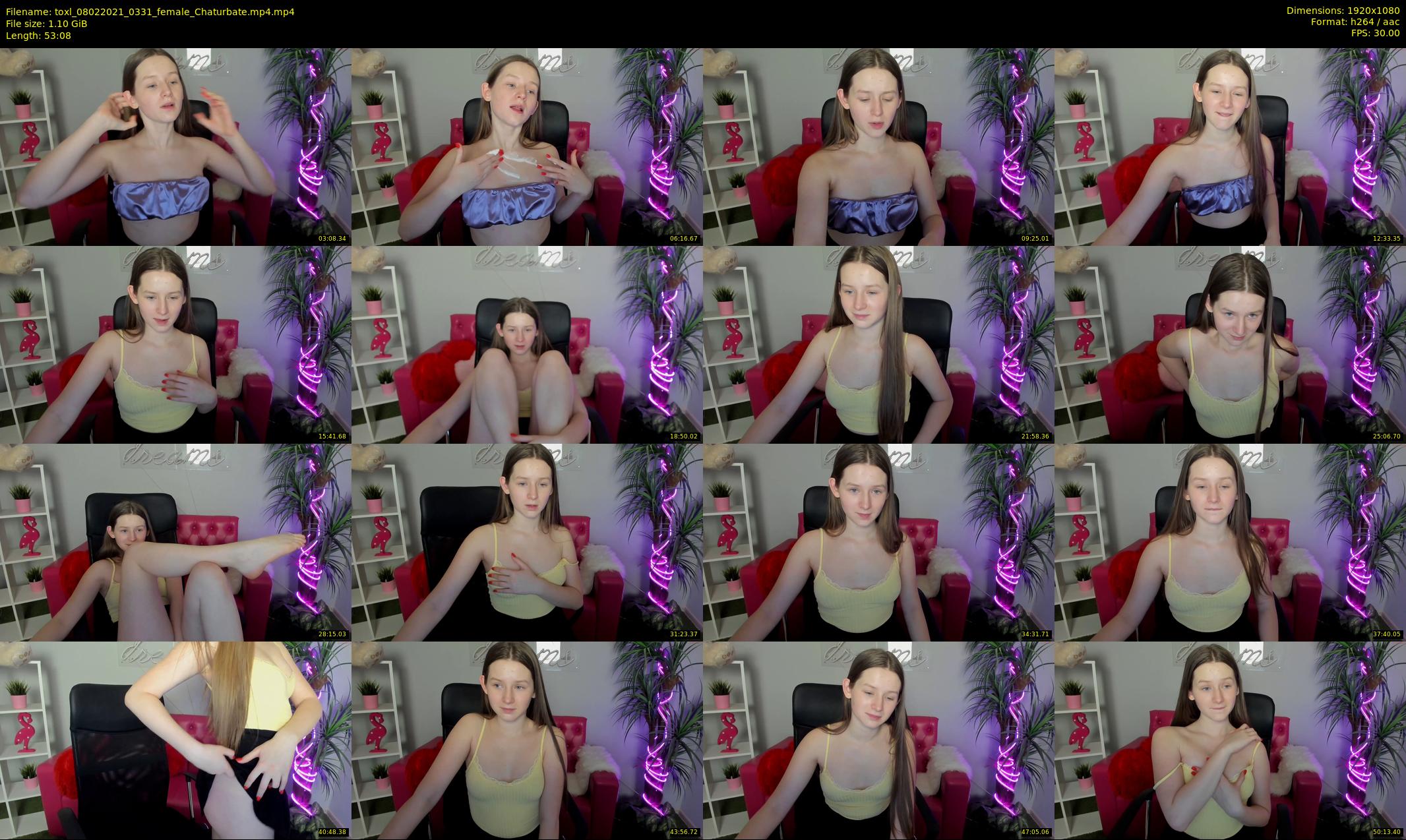 toxl — 54 minute Chaturbate female cam show recording, 1080p, Feb 8, 2021
