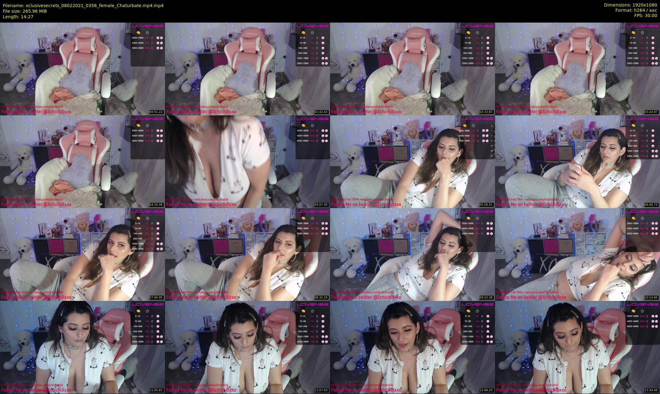 xclusivesecrets — 15 minute Chaturbate female cam show recording, 1080p, Feb 8, 2021