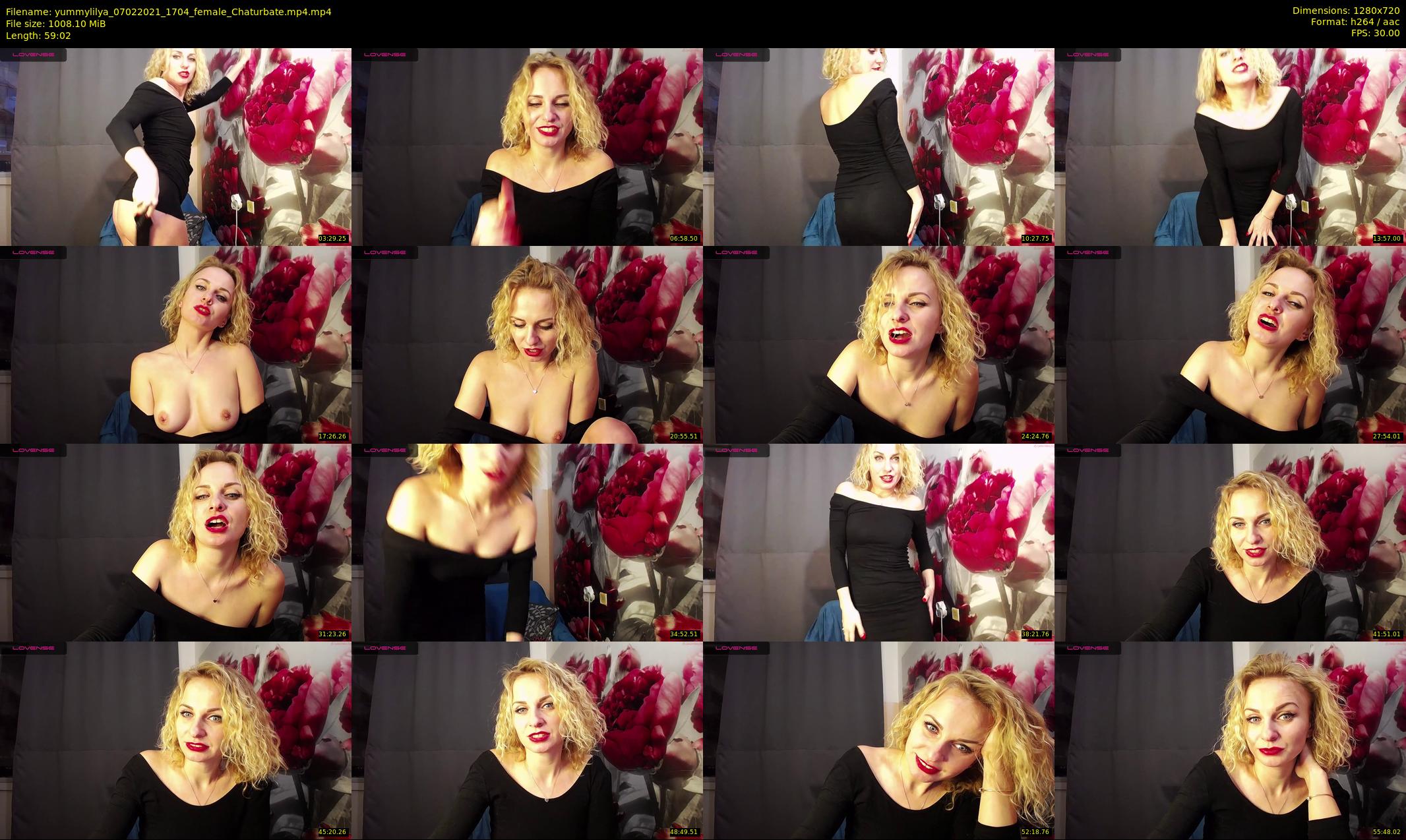 yummylilya — 60 minute Chaturbate female cam show recording, 720p, Feb 7, 2021
