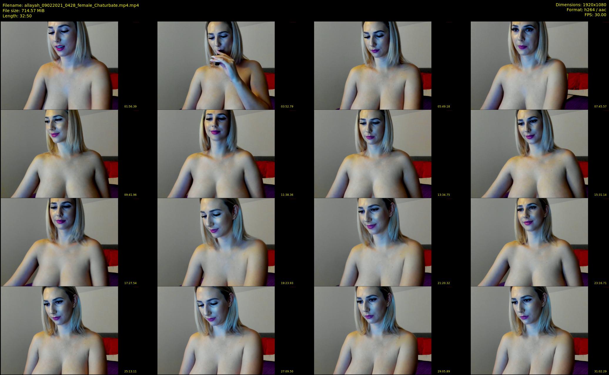 allayah — 33 minute Chaturbate female cam show recording, 1080p, Feb 9, 2021