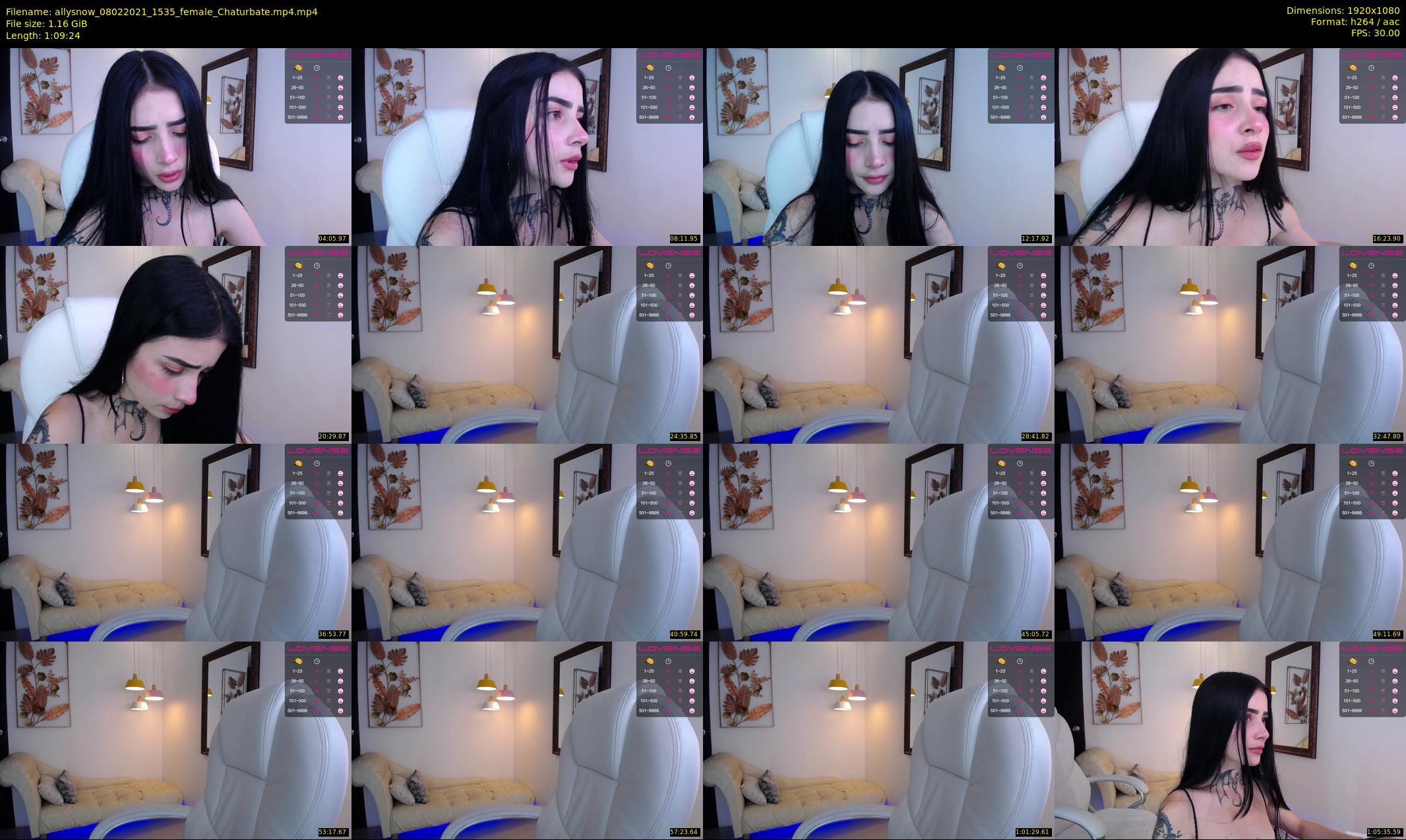 allysnow — 70 minute Chaturbate female cam show recording, 1080p, Feb 8, 2021