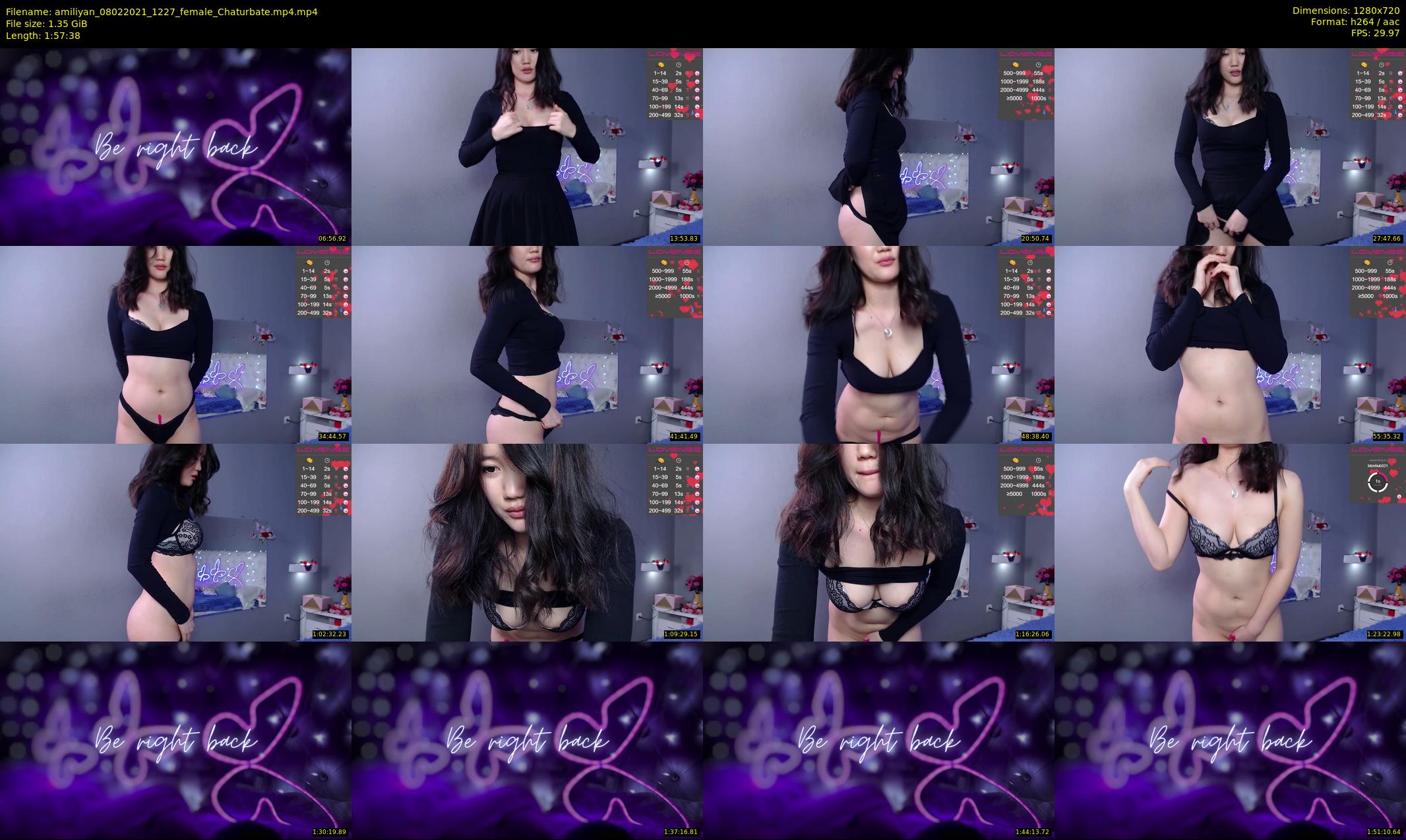 amiliyan — 118 minute Chaturbate female cam show recording, 720p, Feb 8, 2021