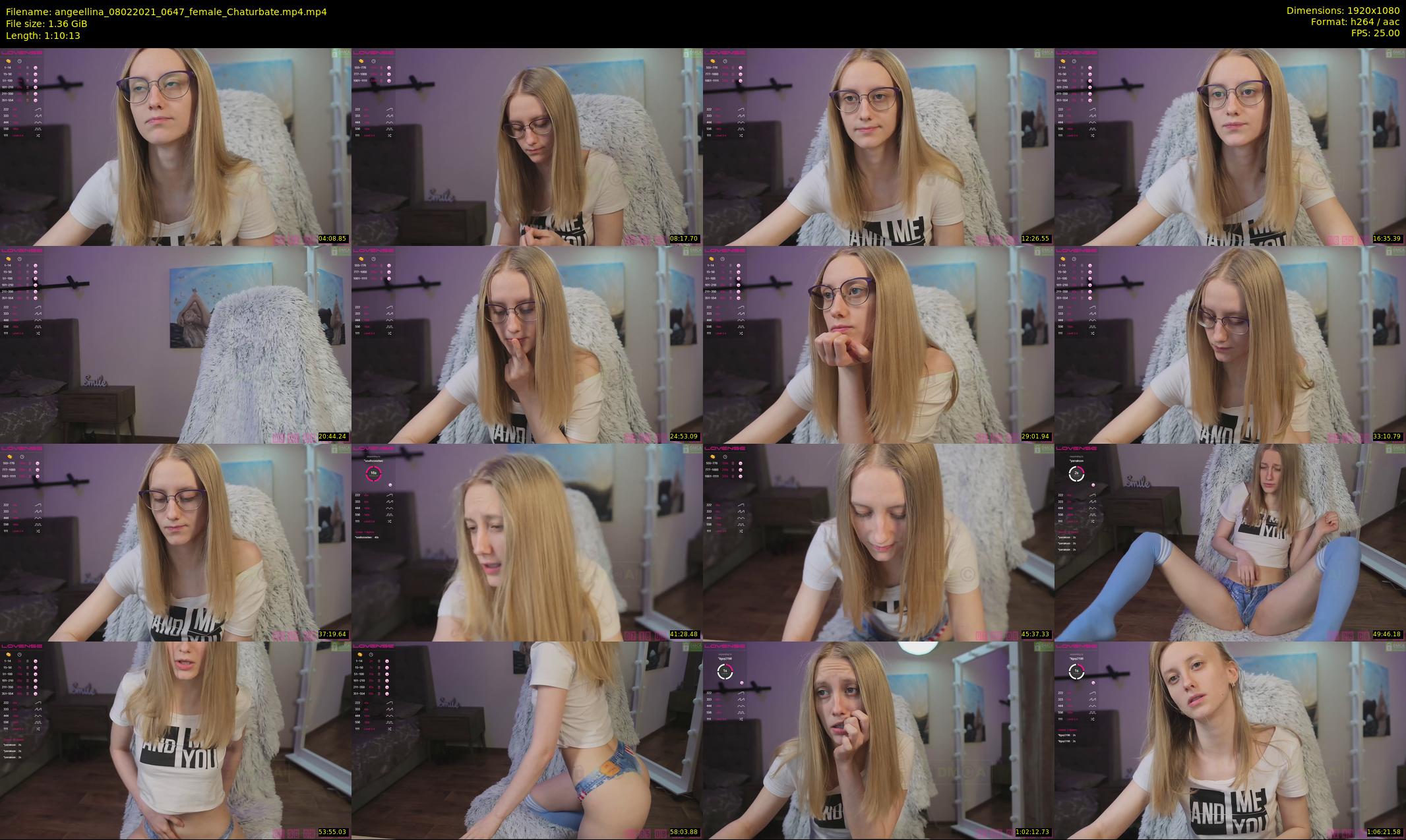 angeellina — 71 minute Chaturbate female cam show recording, 1080p, Feb 8, 2021
