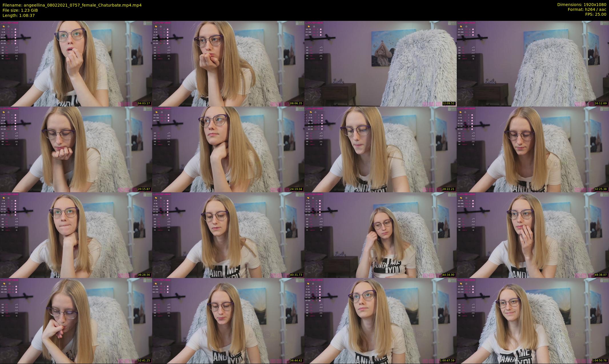 angeellina — 69 minute Chaturbate female cam show recording, 1080p, Feb 8, 2021