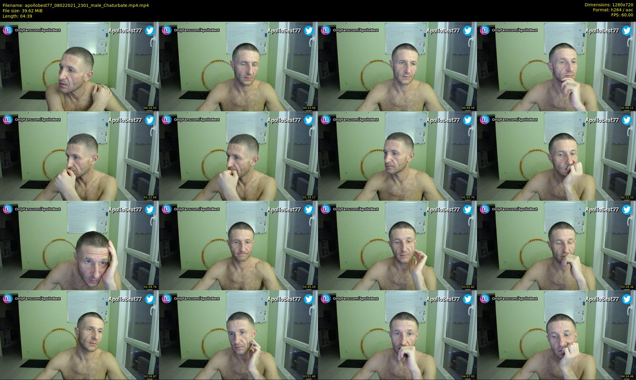 apollobest77 — 5 minute Chaturbate male cam show recording, 720p, Feb 8, 2021