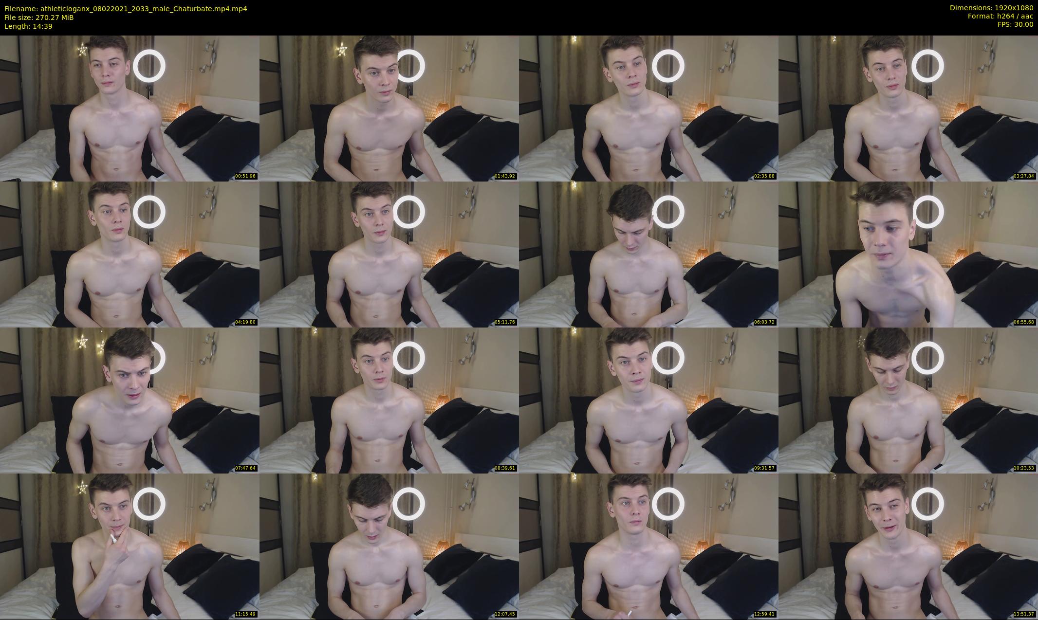 athleticloganx — 15 minute Chaturbate male cam show recording, 1080p, Feb 8, 2021