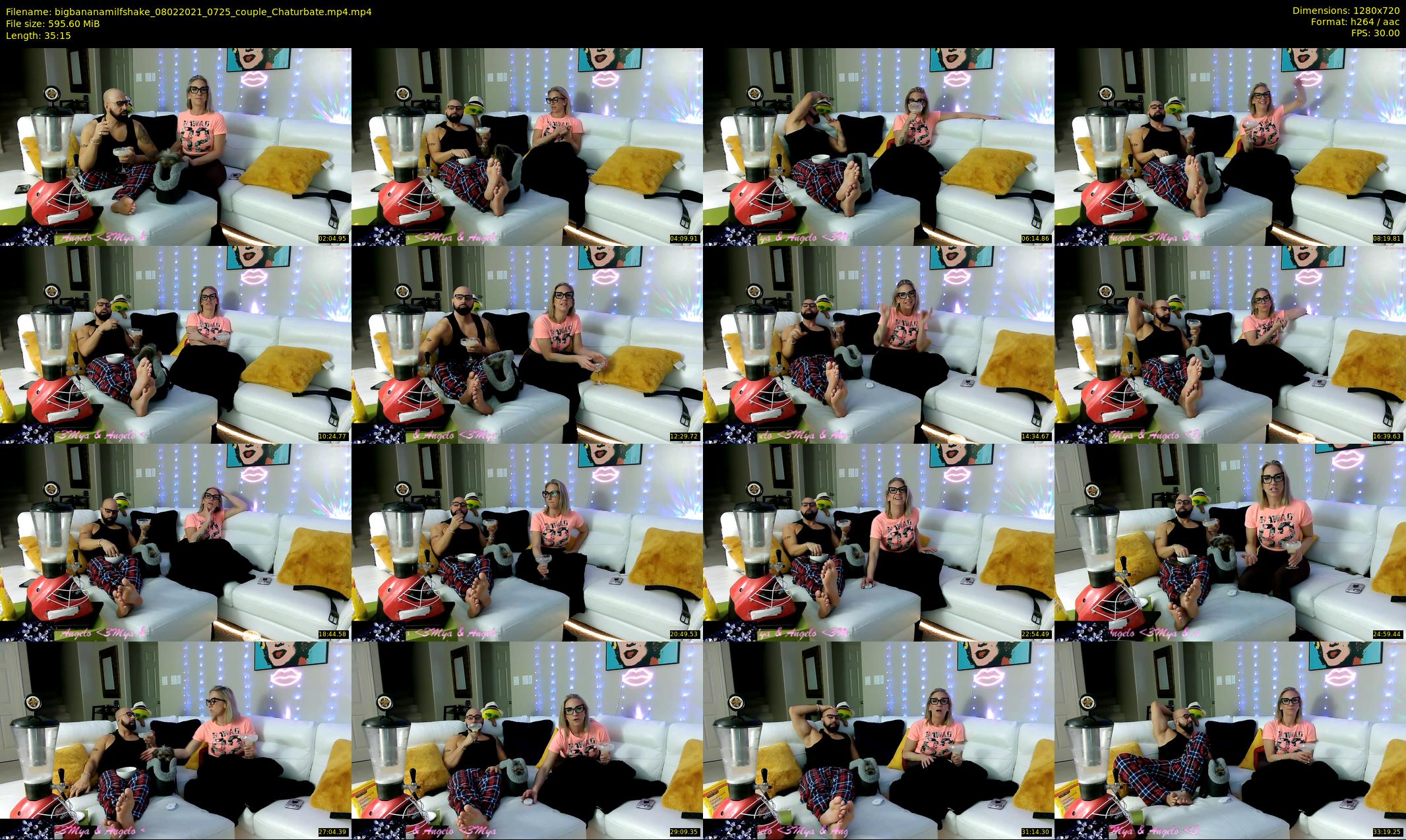 bigbananamilfshake — 36 minute Chaturbate couple cam show recording, 720p, Feb 8, 2021