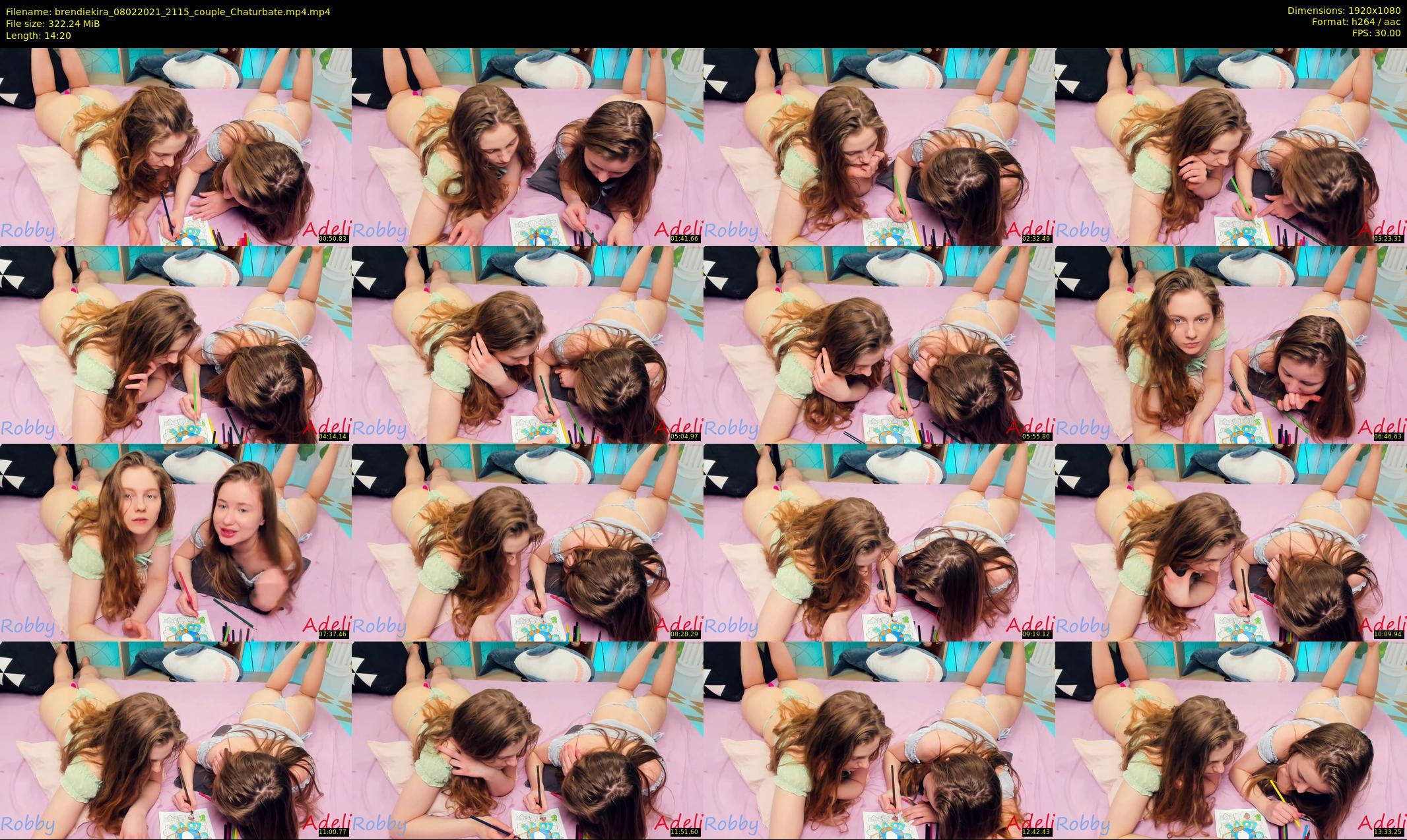 brendiekira — 15 minute Chaturbate couple cam show recording, 1080p, Feb 8, 2021