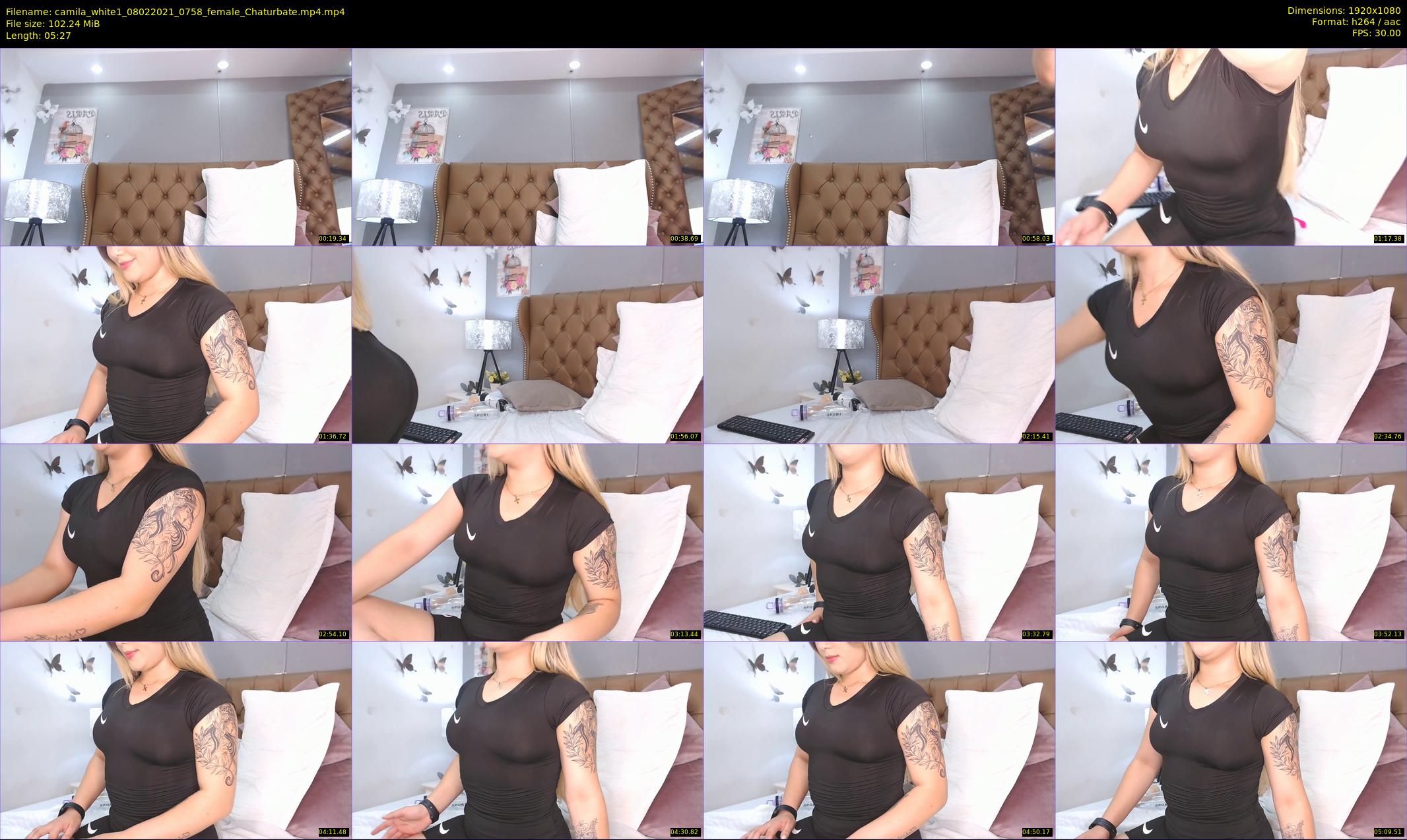 camila_white1 — 6 minute Chaturbate female cam show recording, 1080p, Feb 8, 2021