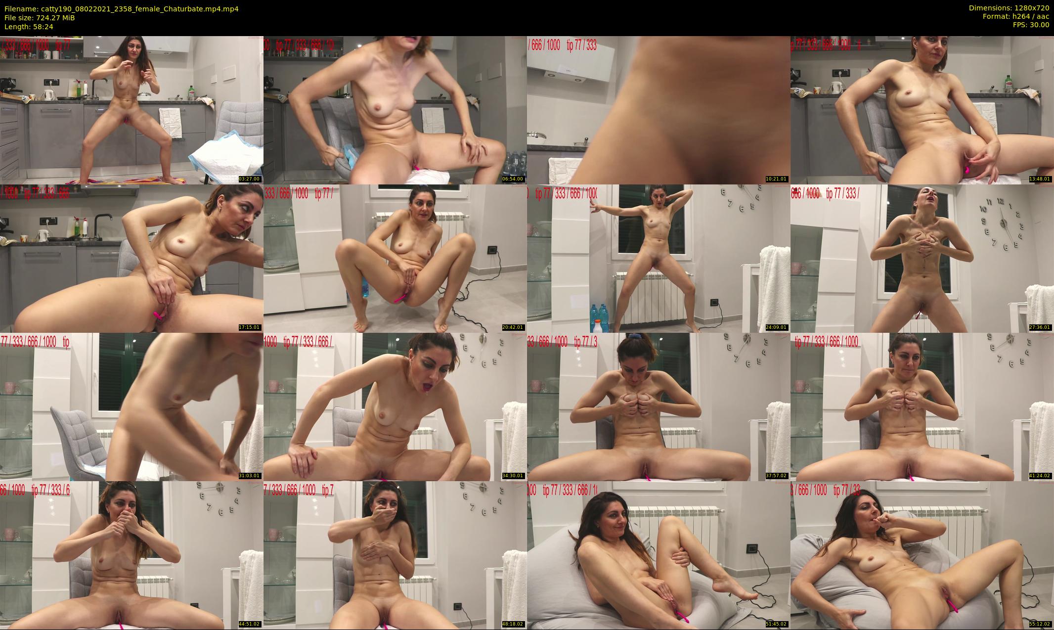 catty190 — 59 minute Chaturbate female cam show recording, 720p, Feb 8, 2021